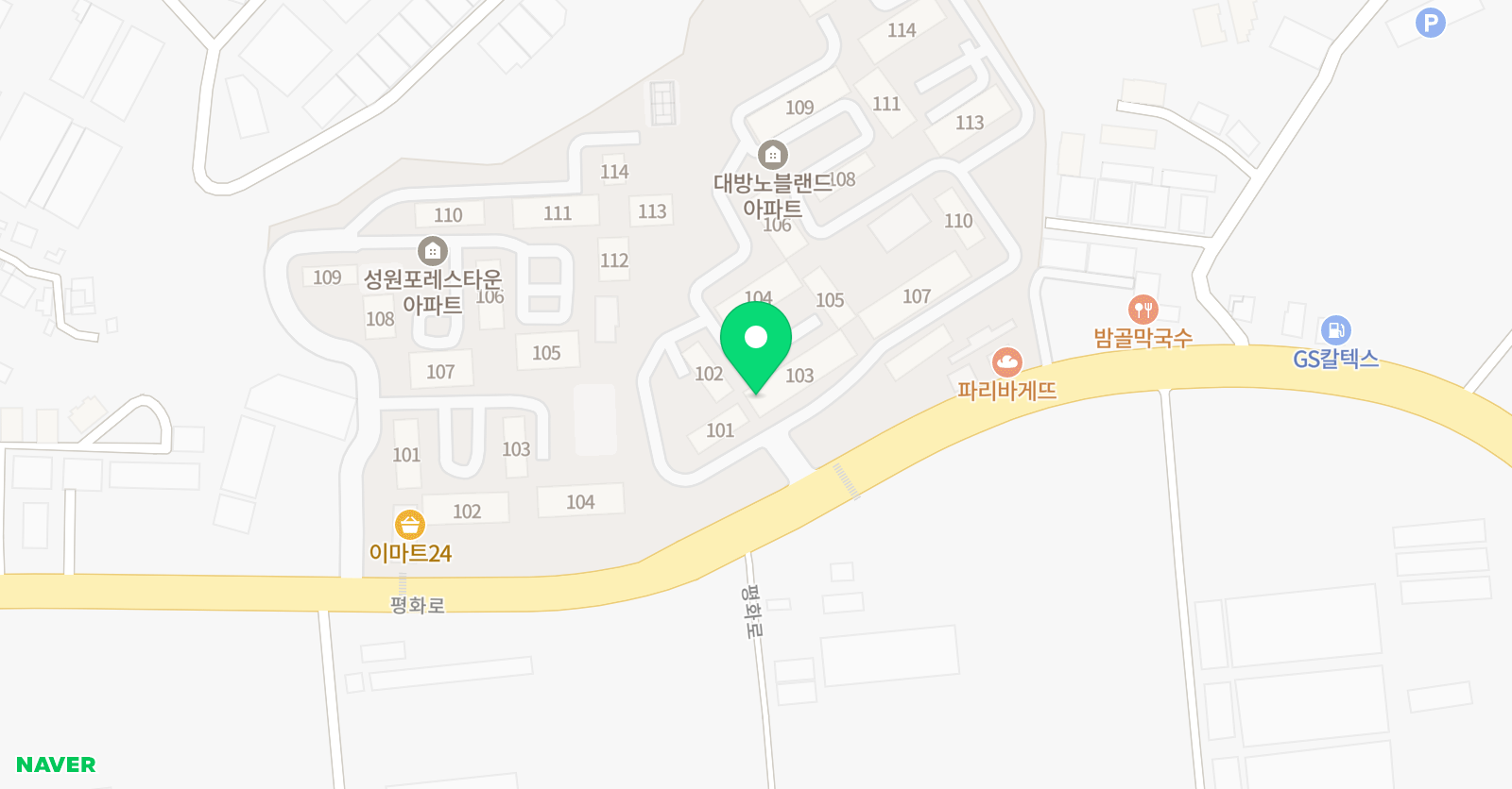 뮤엠영어 검산초NEST 위치
