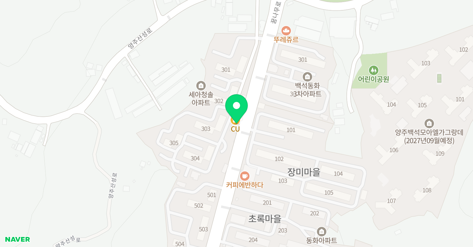 한우리독서토론논술 양주백석교습소 위치