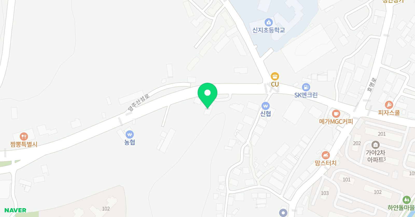 힐스쿨 어학원&수학학원 위치