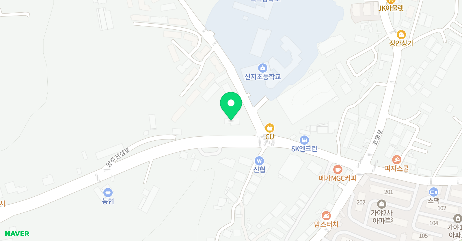 종로엠스쿨 양주백석 위치