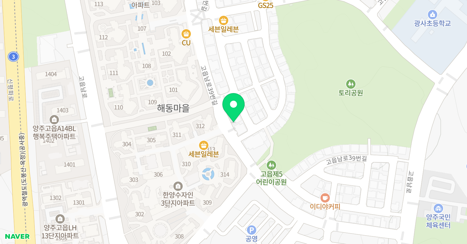 티앤제이 학원 위치