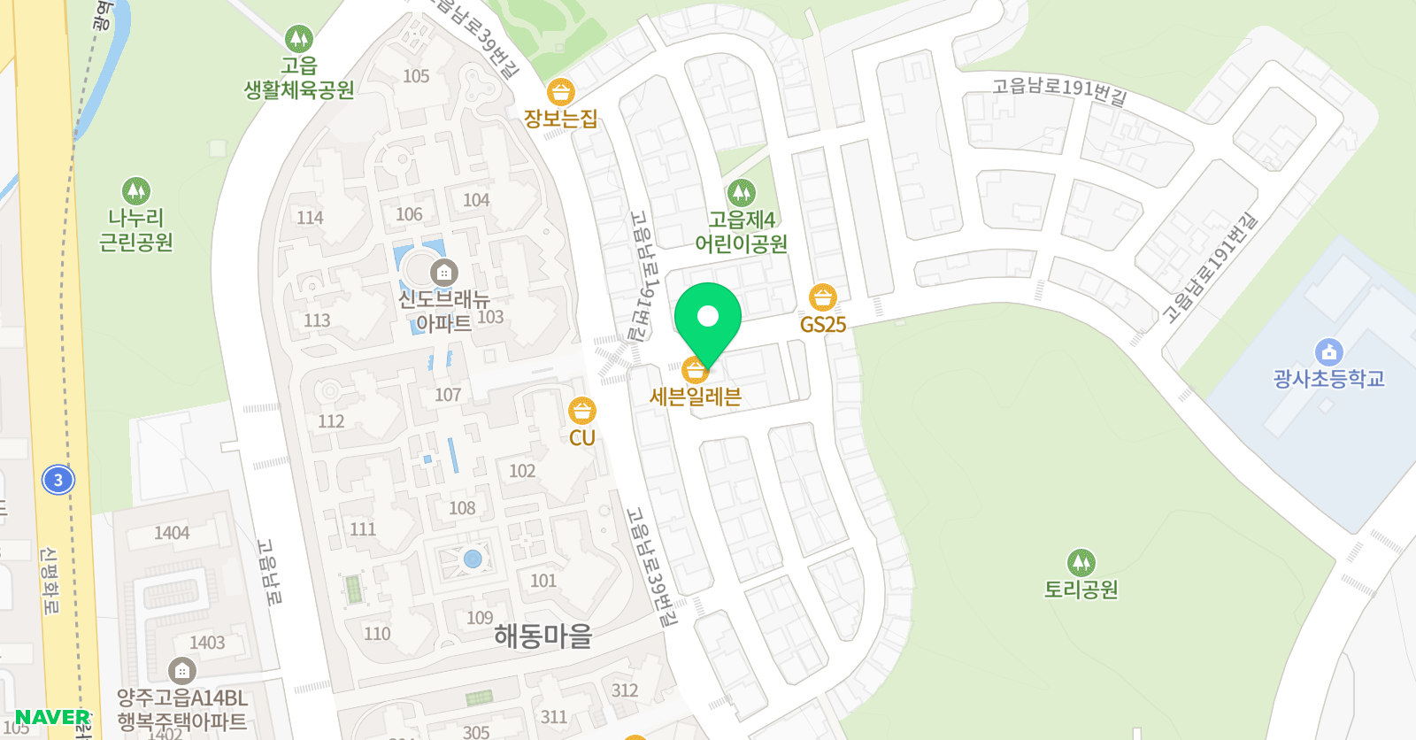 이든샘 학원 위치
