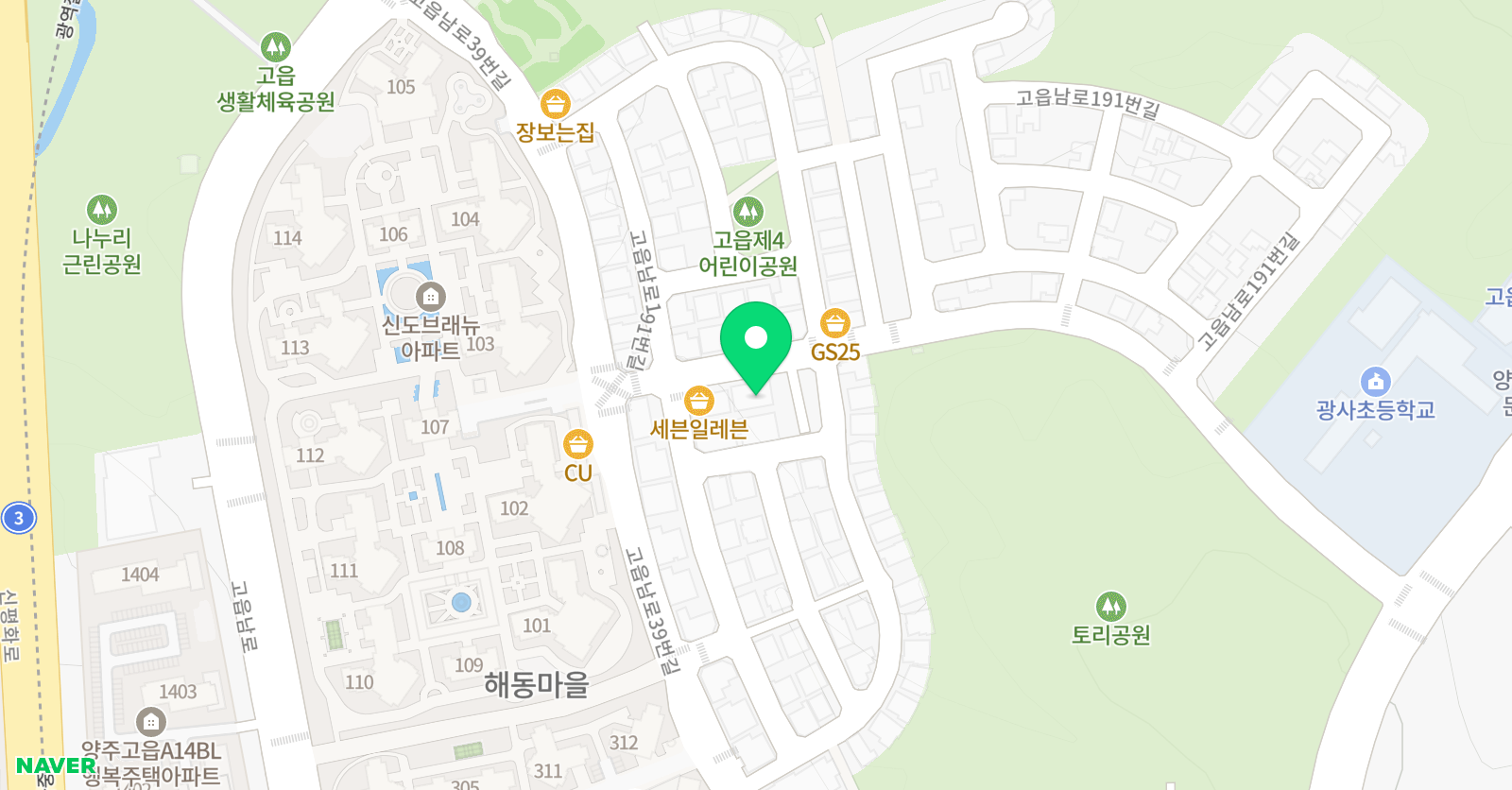엘림 태권도 위치
