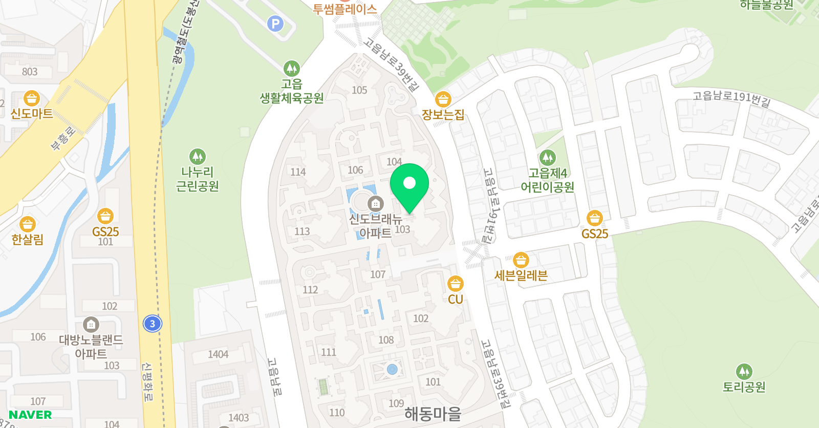 윤선생우리집앞 영어교실 광사센터 위치