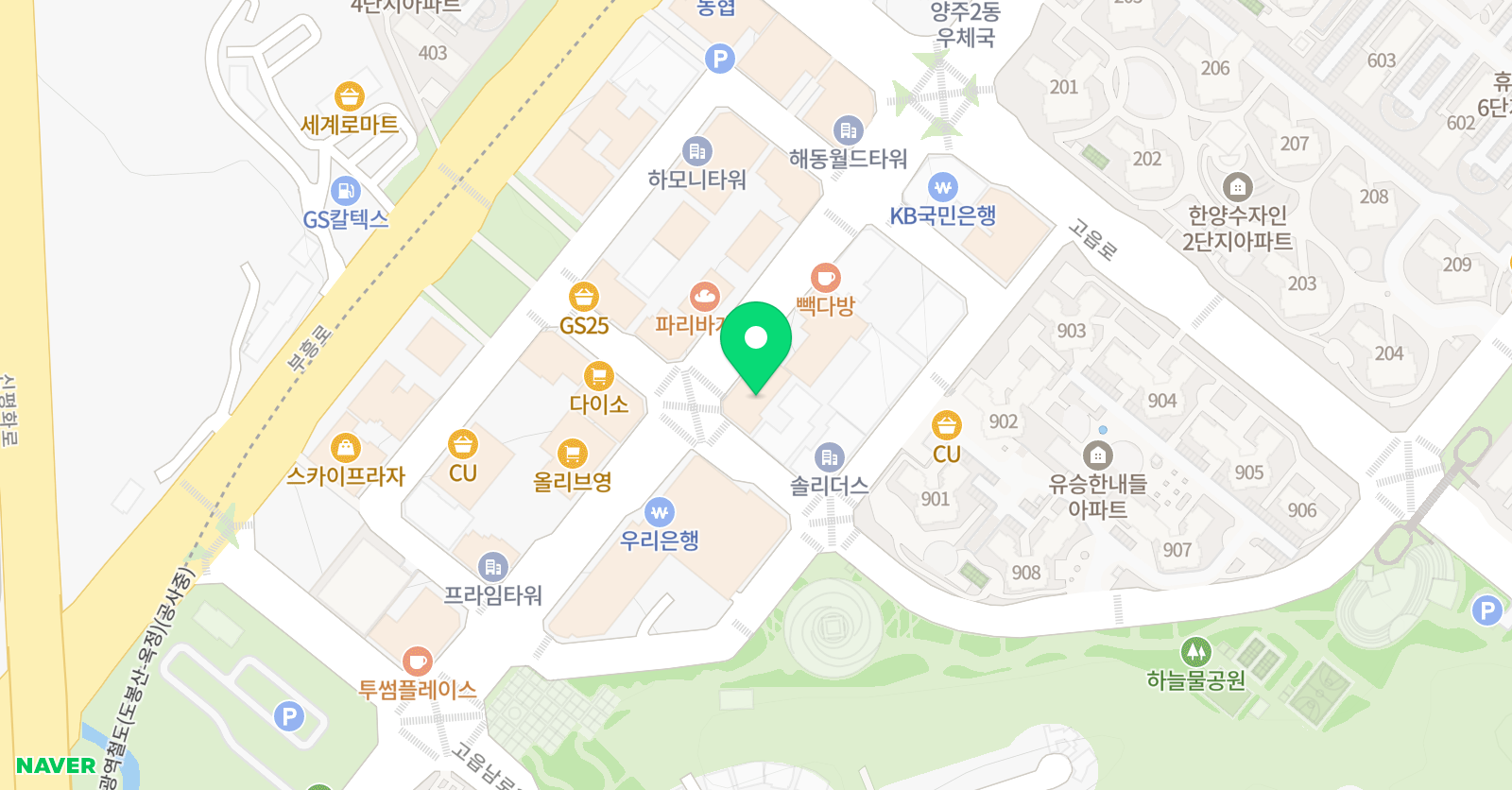 빨간펜 수학의달인 양주고읍점 위치