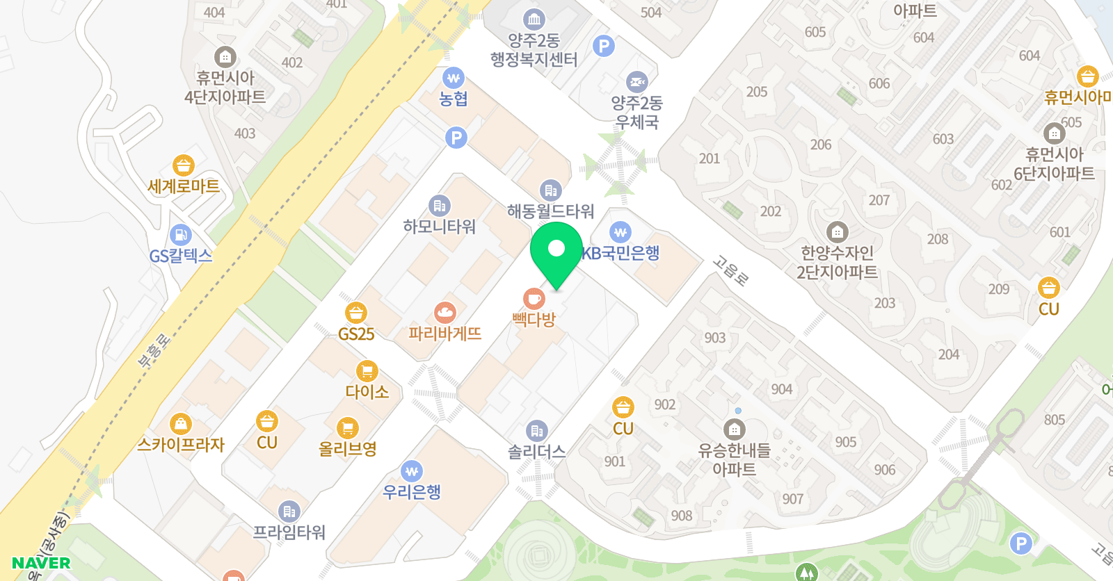 광사 품 태권도장 위치