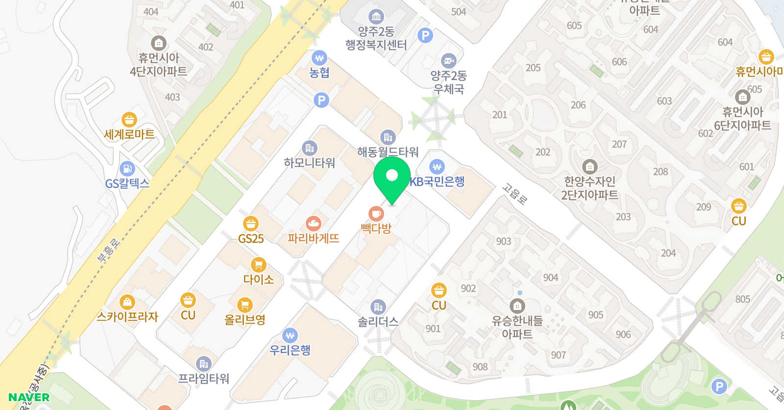 엠베스트se 고읍캠퍼스 위치
