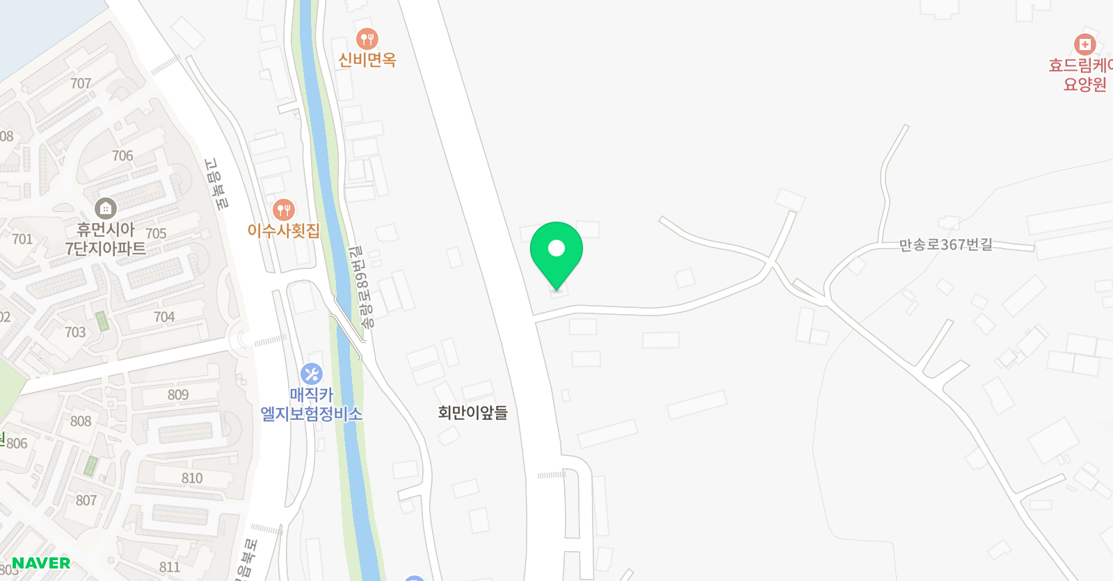 캉가잉글리쉬 브라이트에듀 학원 위치