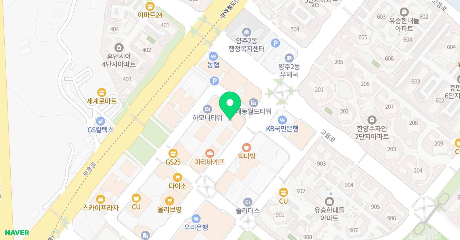 원 실용음악학원 위치
