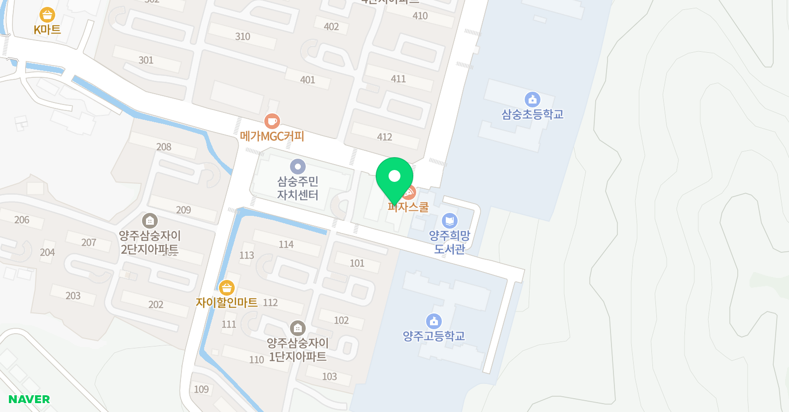 더잉글리쉬엠아카데미 영어교습소 위치