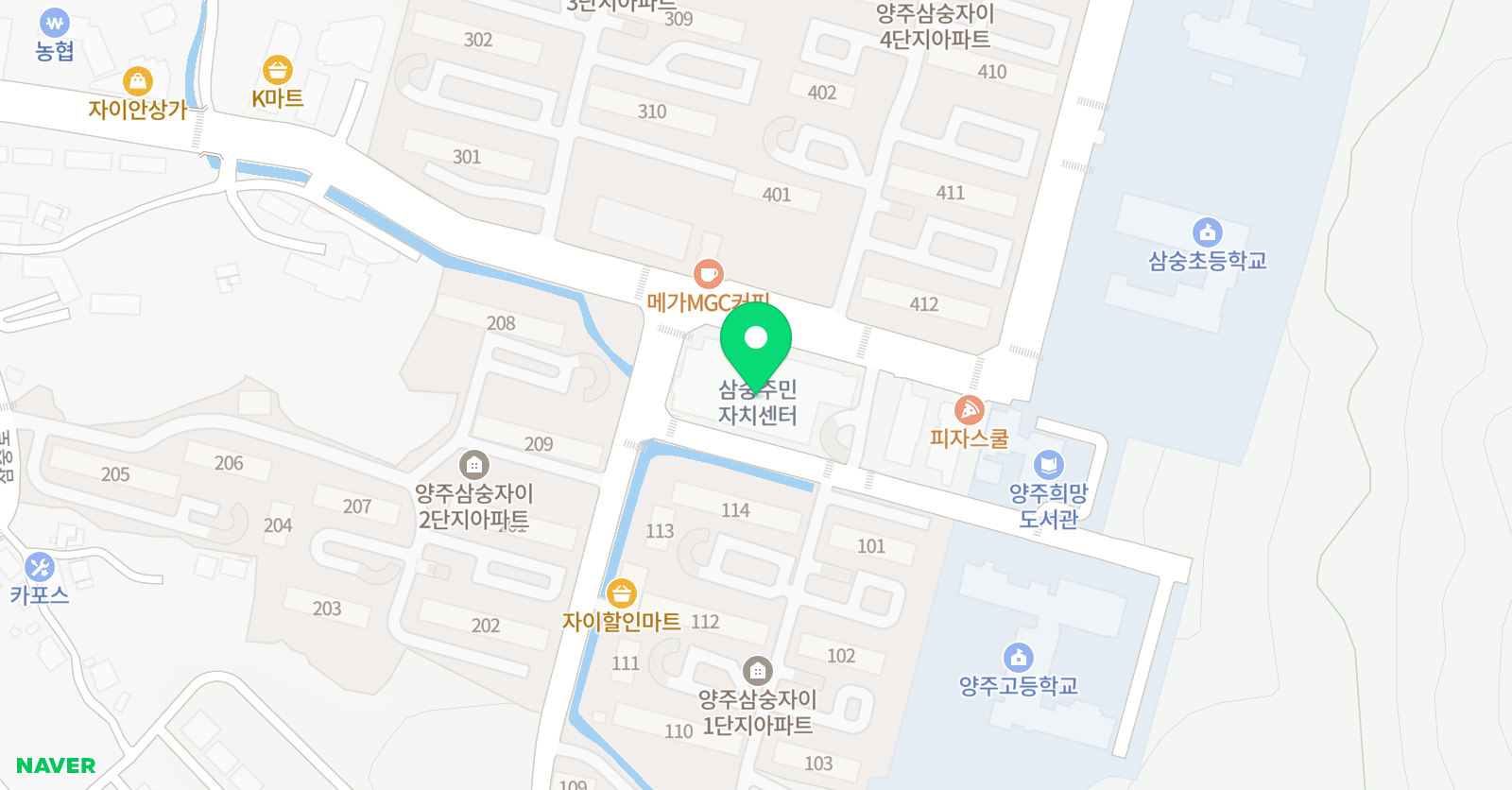 아이로운 태권도 위치