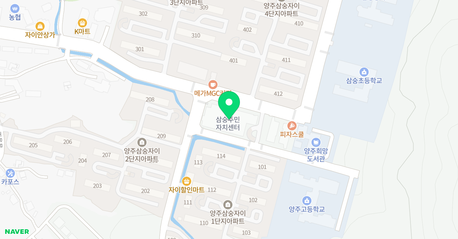 윤선생 우리집앞영어교실 삼숭자이점 위치