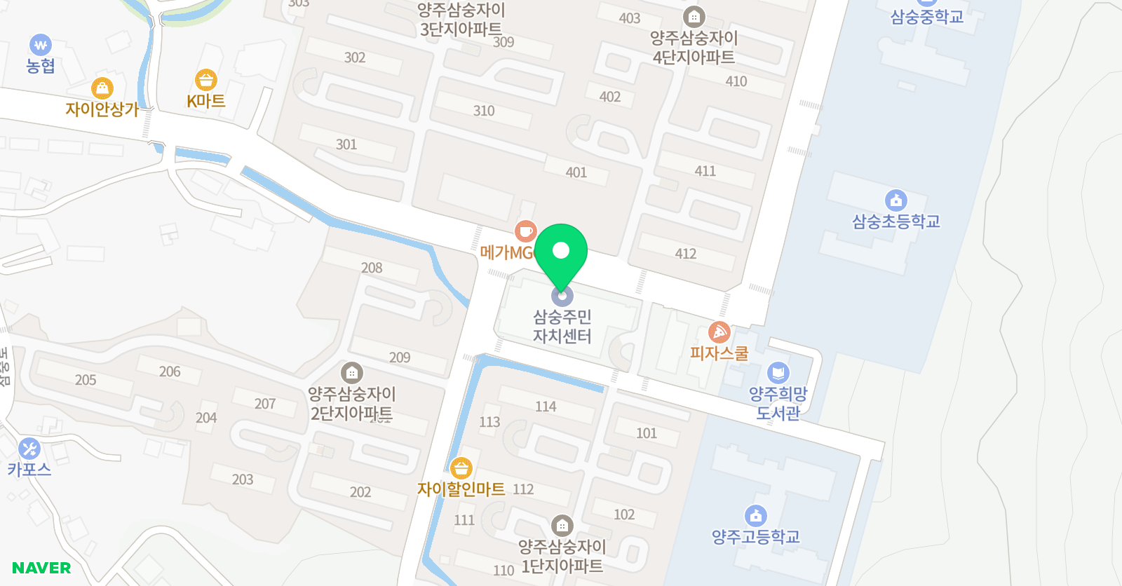 엠베스트SE 양주삼숭자이캠퍼스 위치