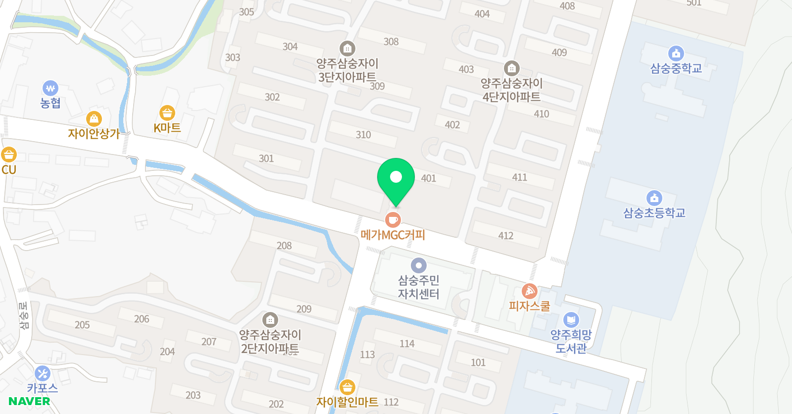 뉴하늘소리 음악학원 위치