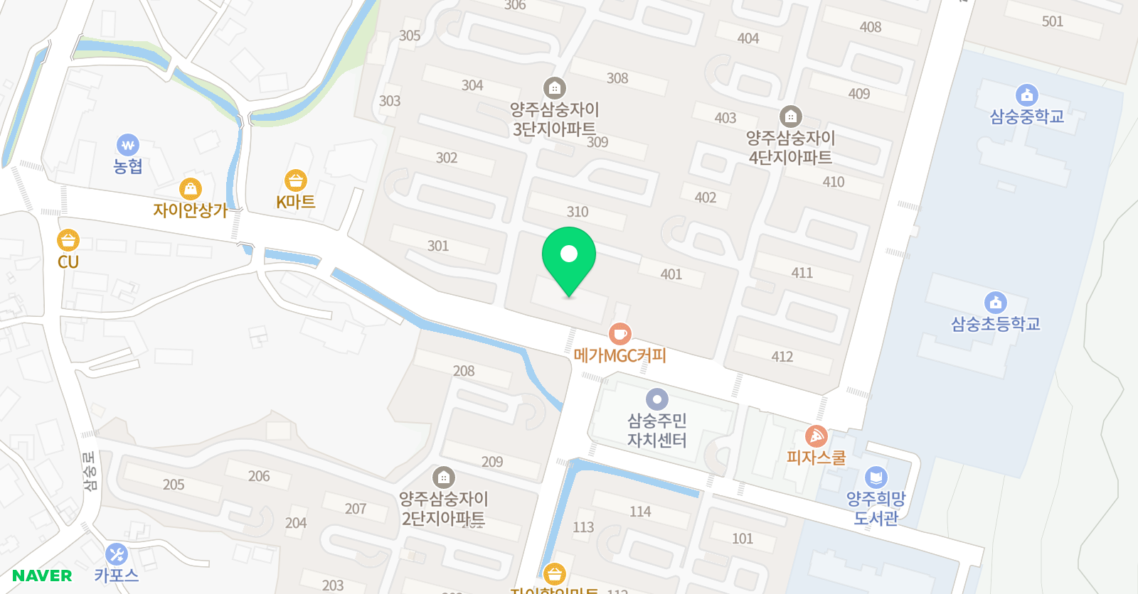 빨간펜 수학의달인 삼숭1호점 위치