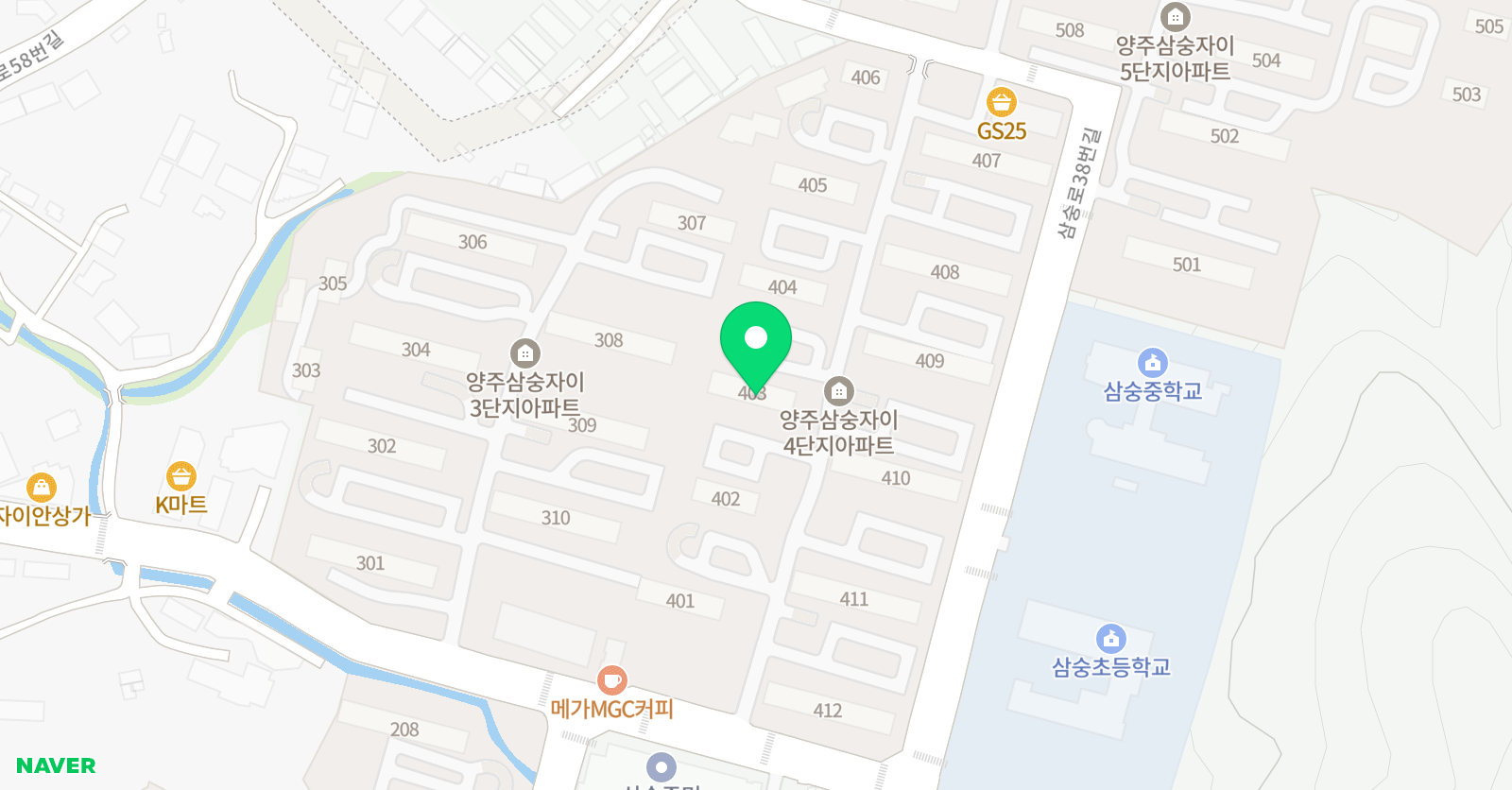 기탄사고력교실 양주자이 4단지점 위치