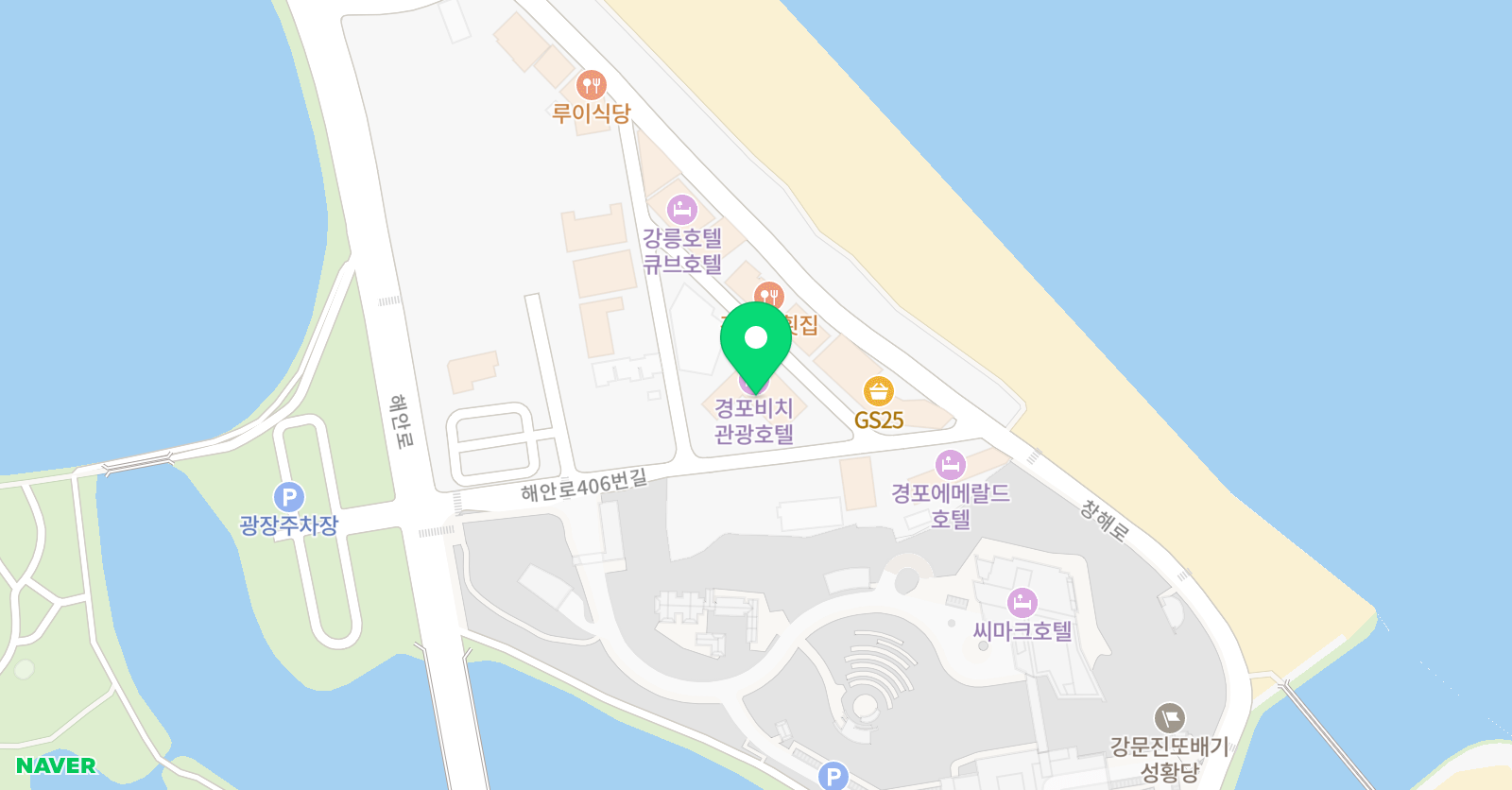 우스포츠컴퍼니 강릉 위치