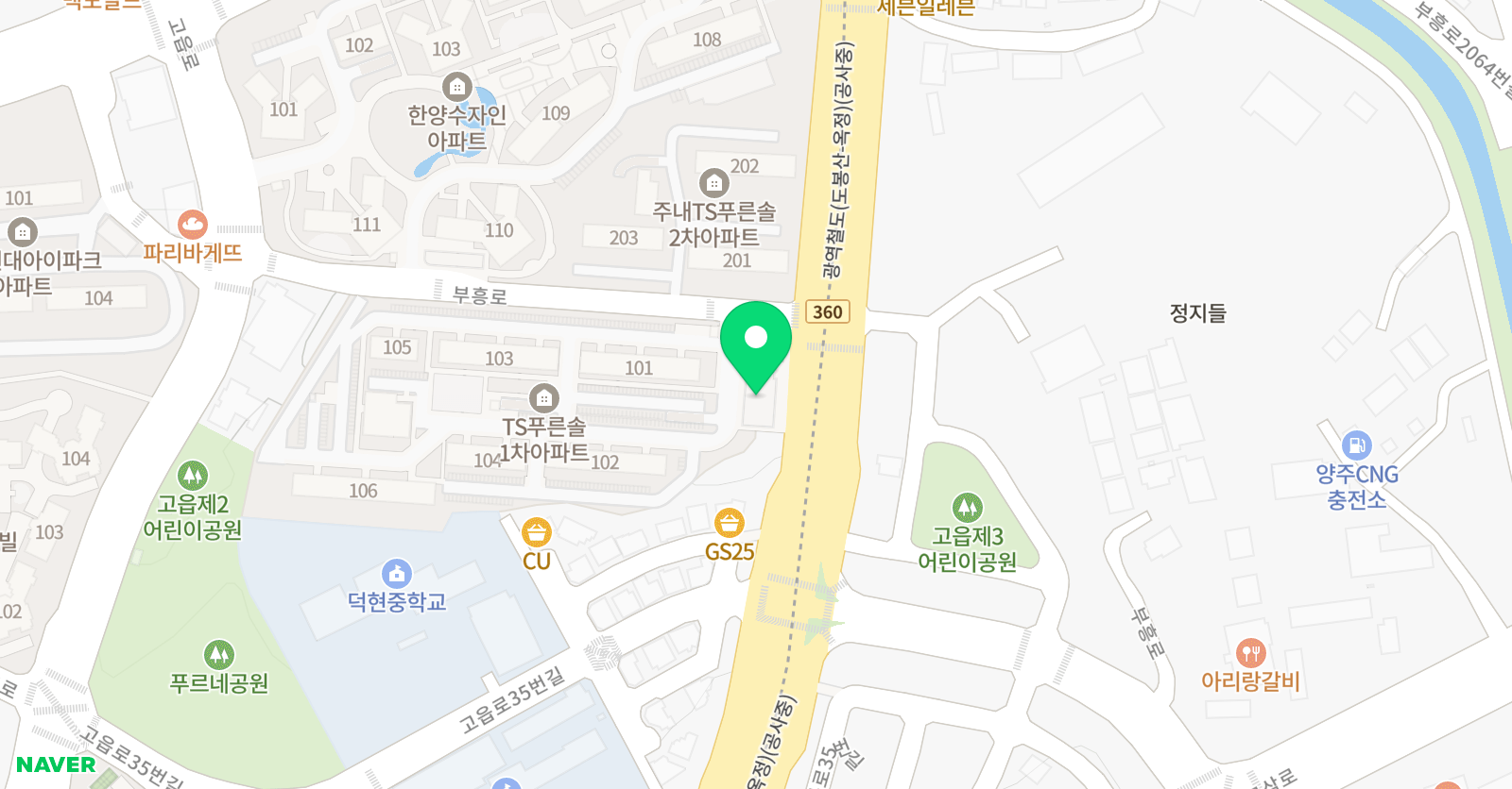 윤선생IGSE아카데미 양주덕현 위치