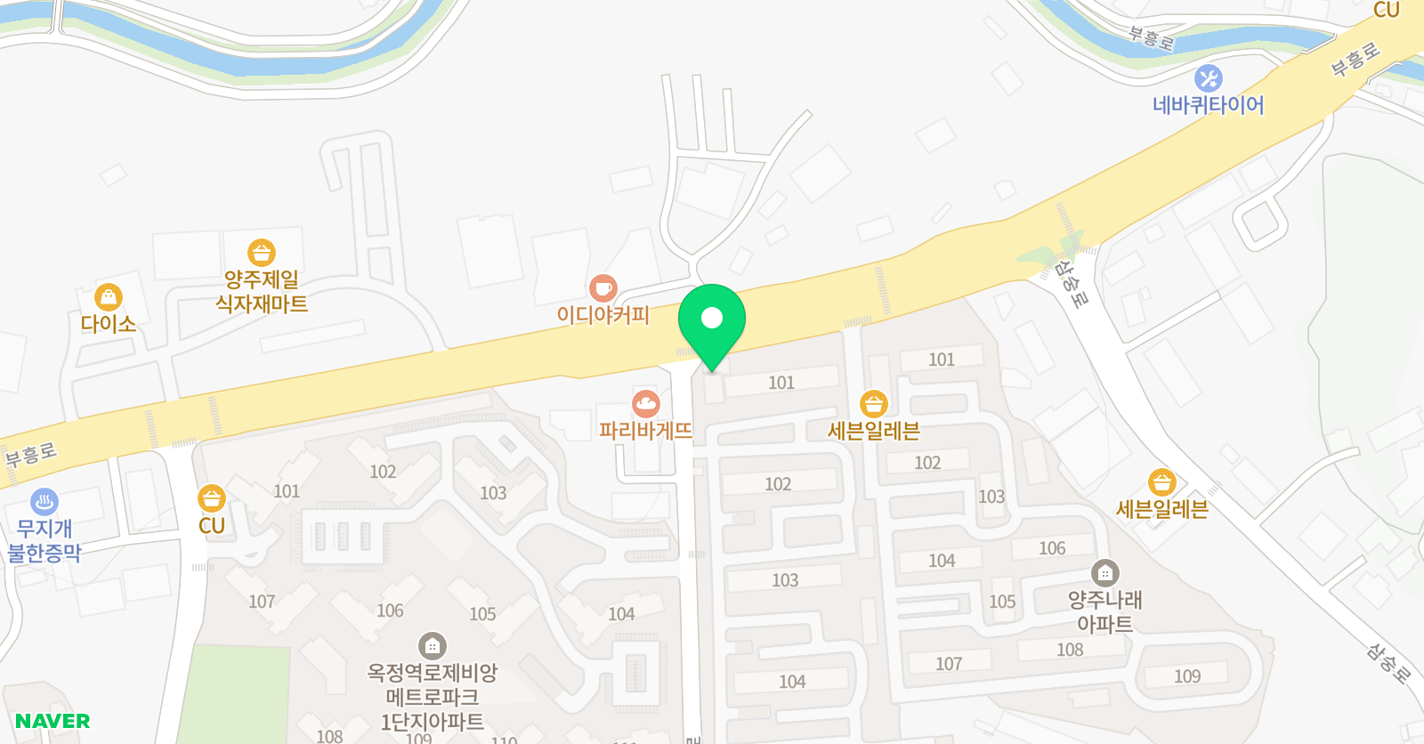 스마트해법수학 양주고읍성우해법수학점 위치