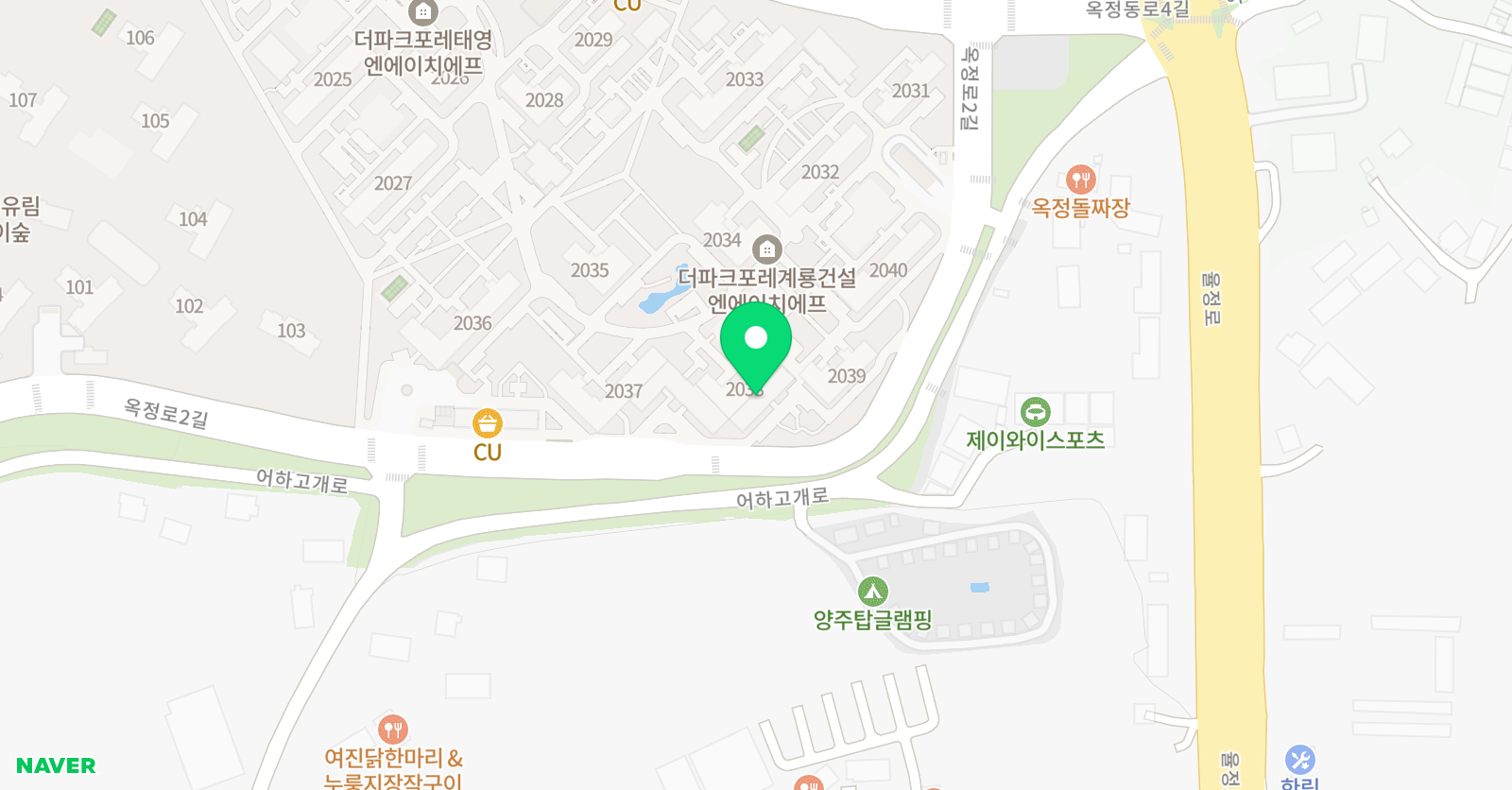 기탄사고력교실 옥정더파크포레점 위치