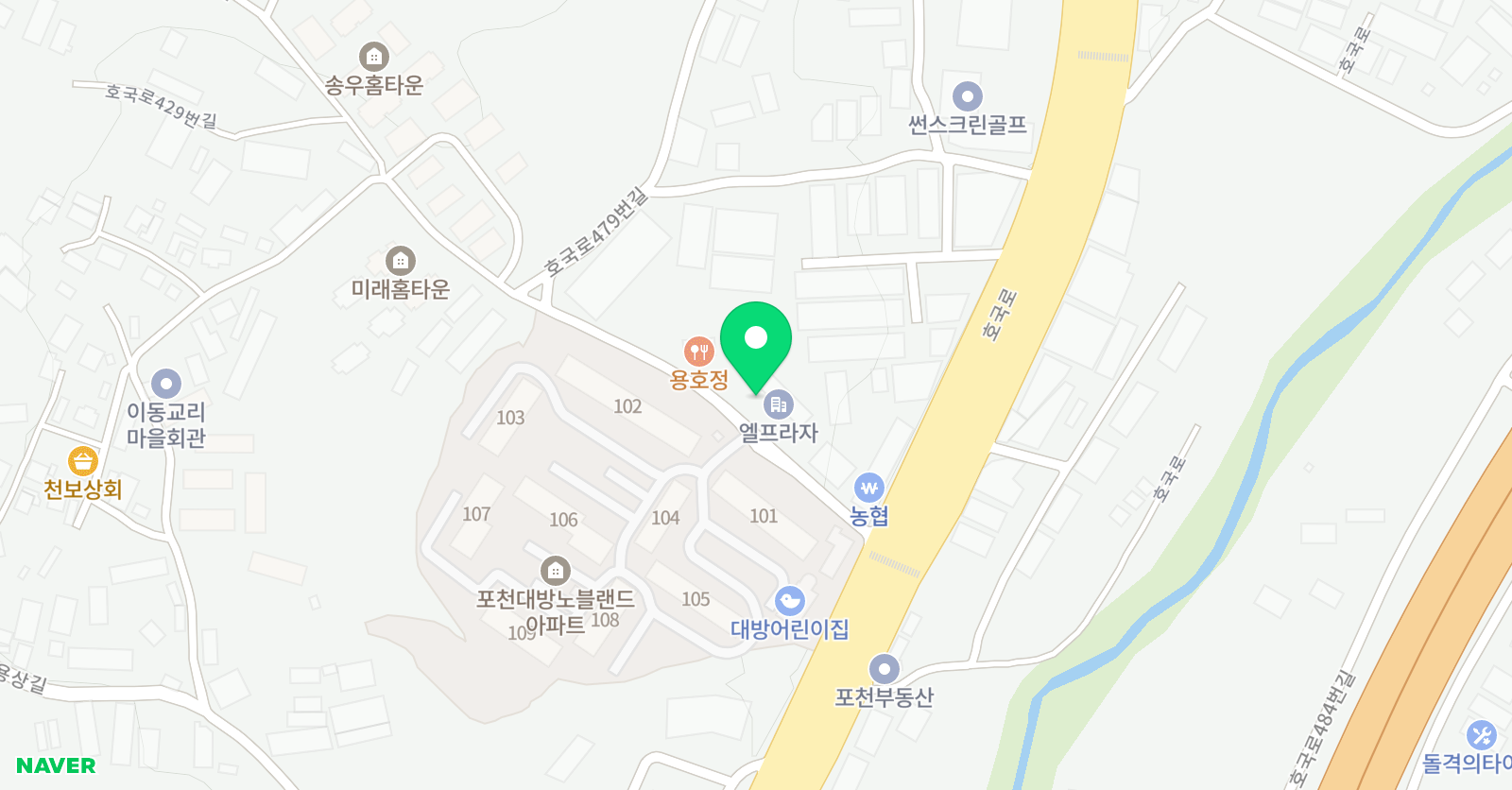차오름 MBA 태권도 위치