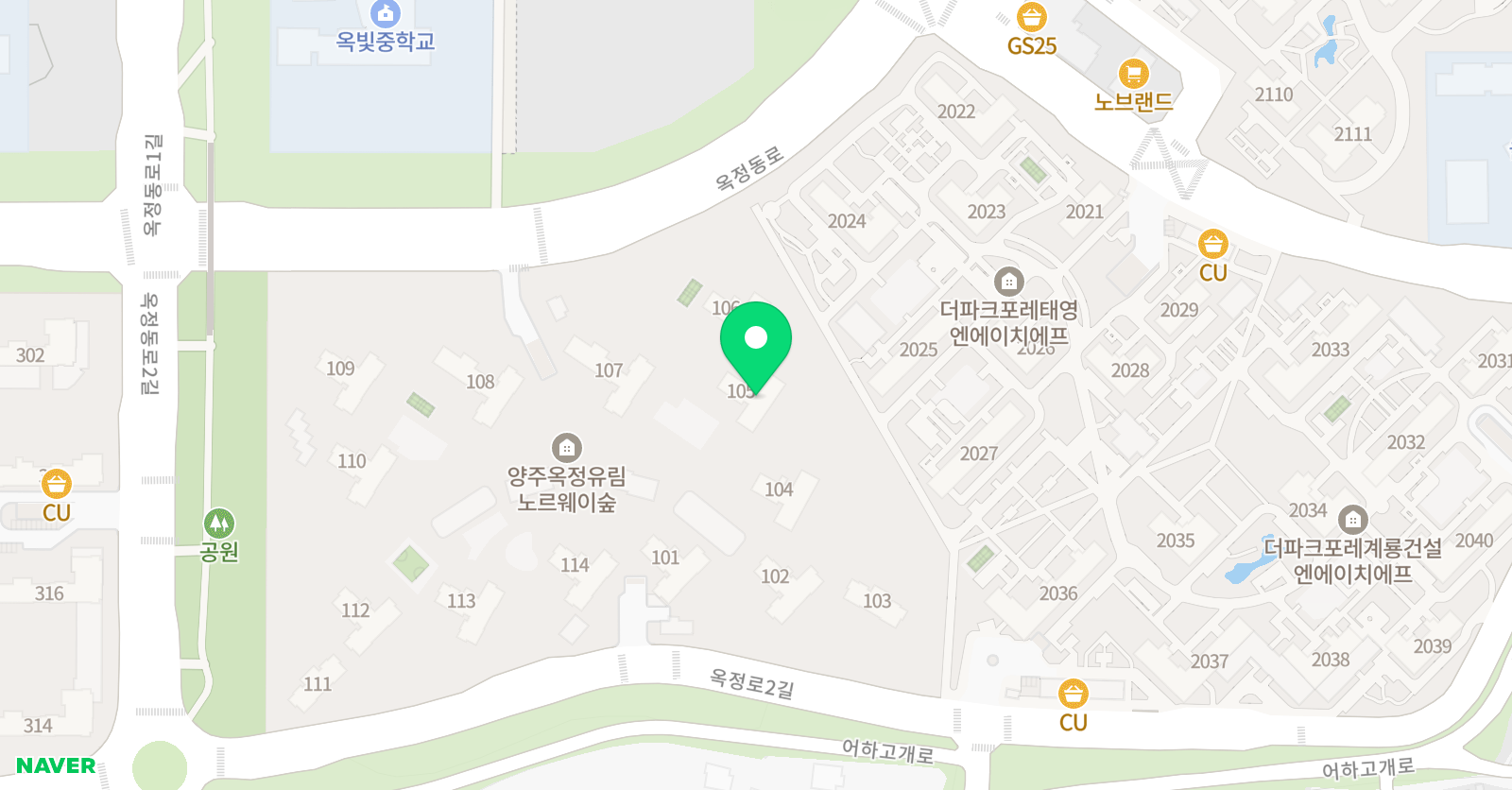 기탄사고력교실 옥정노르웨이숲점 위치