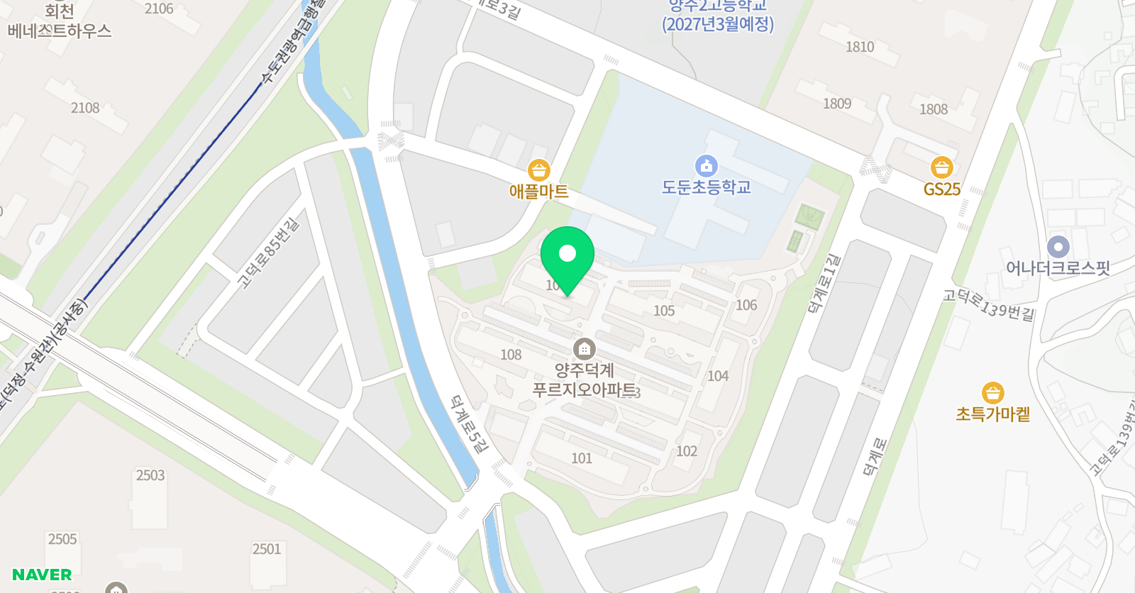 기탄사고력교실 덕계푸르지오교실 위치