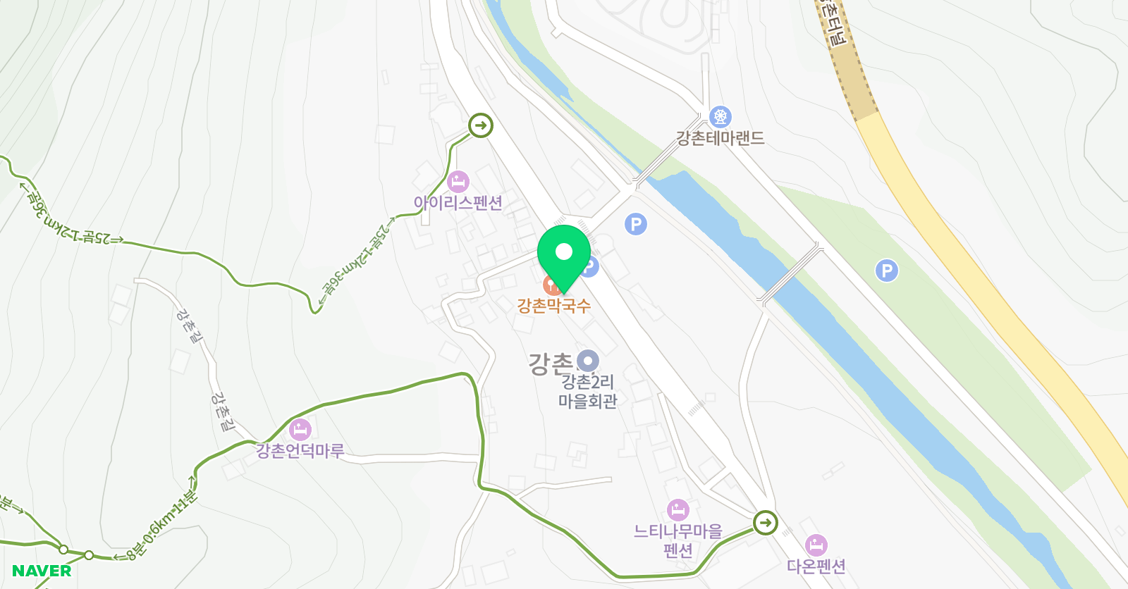 엘리시안강촌레드스키 강습 위치