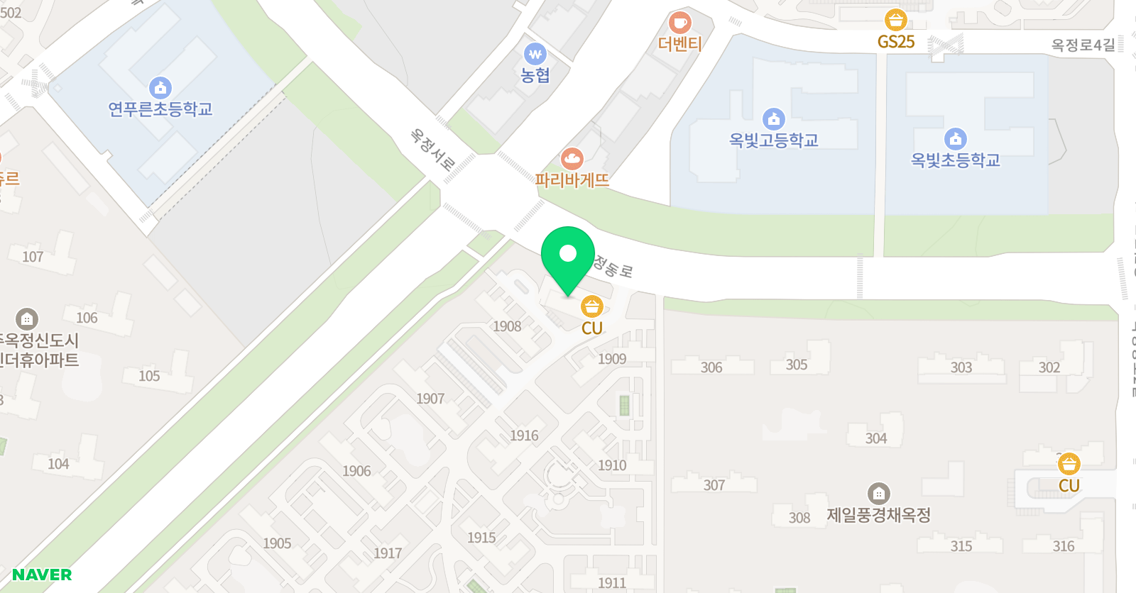 스마트해법 수학 옥정메트로포레 위치