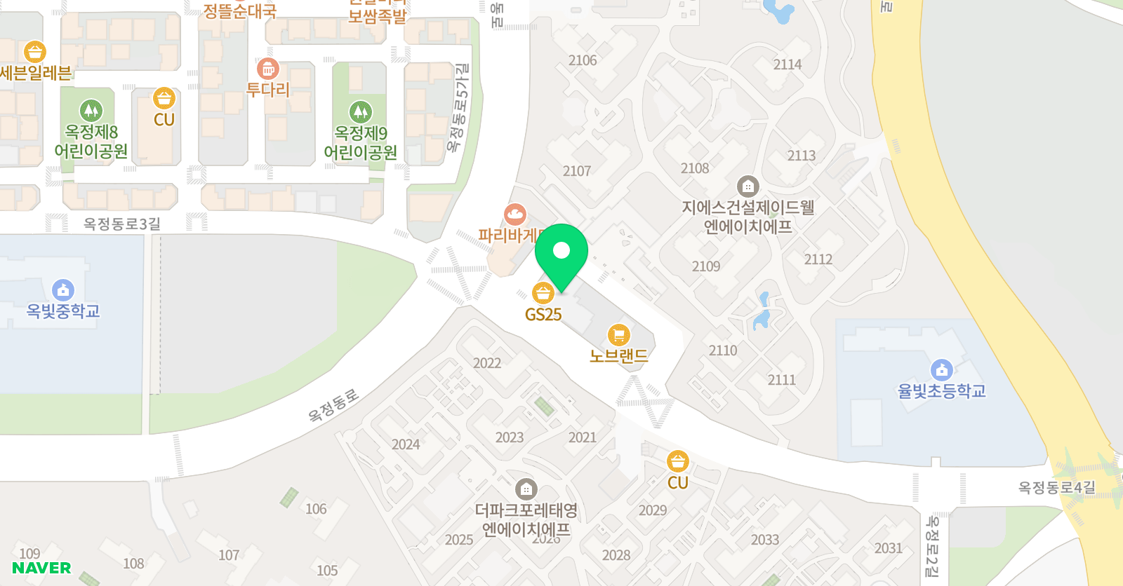 웅진씽크빅 씽크빅 옥정센터 위치