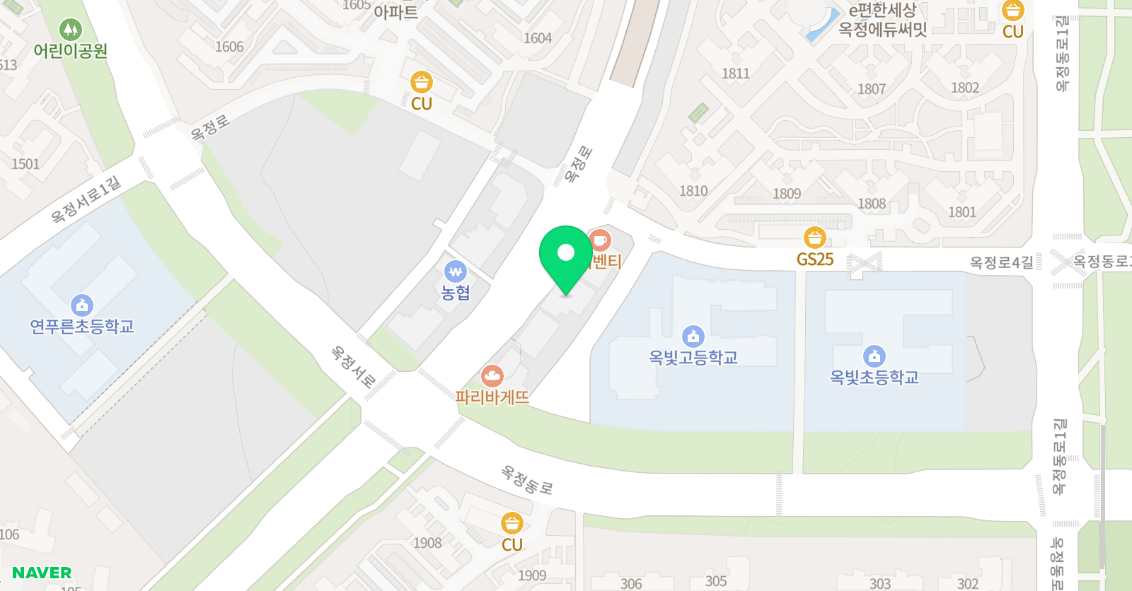 YBM잉글루 양주옥빛캠퍼스 위치
