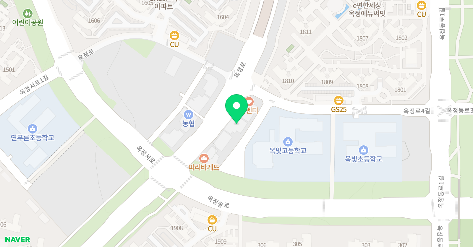 유니팝 양주옥정센터 위치