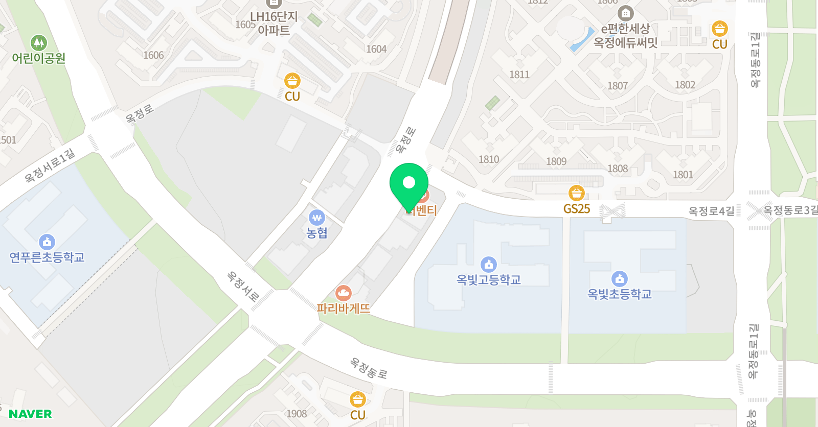 공감 수학 공감 영어 옥정학원 위치