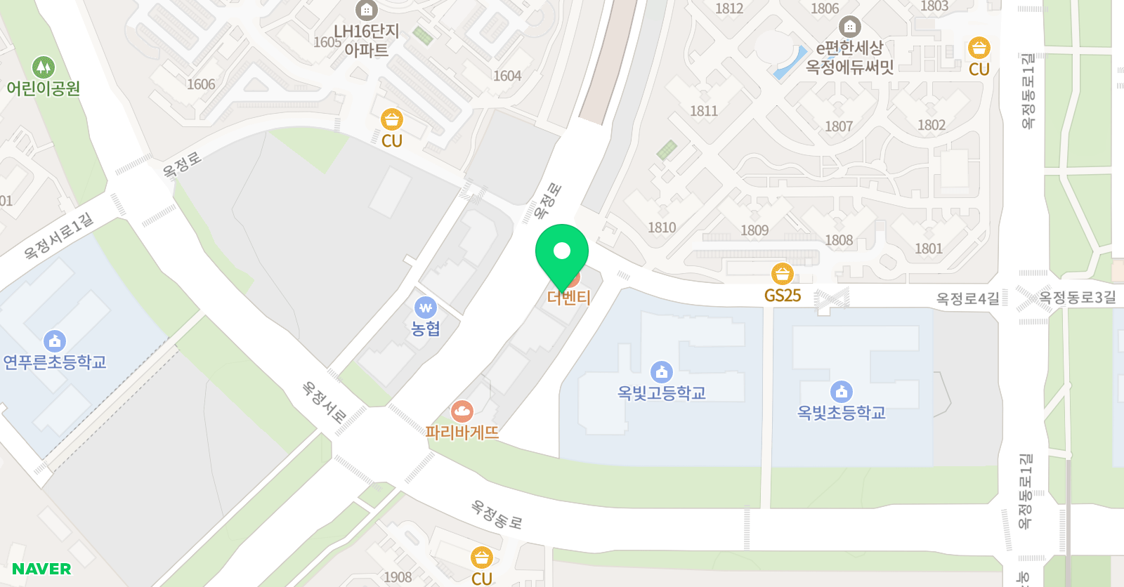 공감 수학학원 잉글리시아이 옥빛초점 위치
