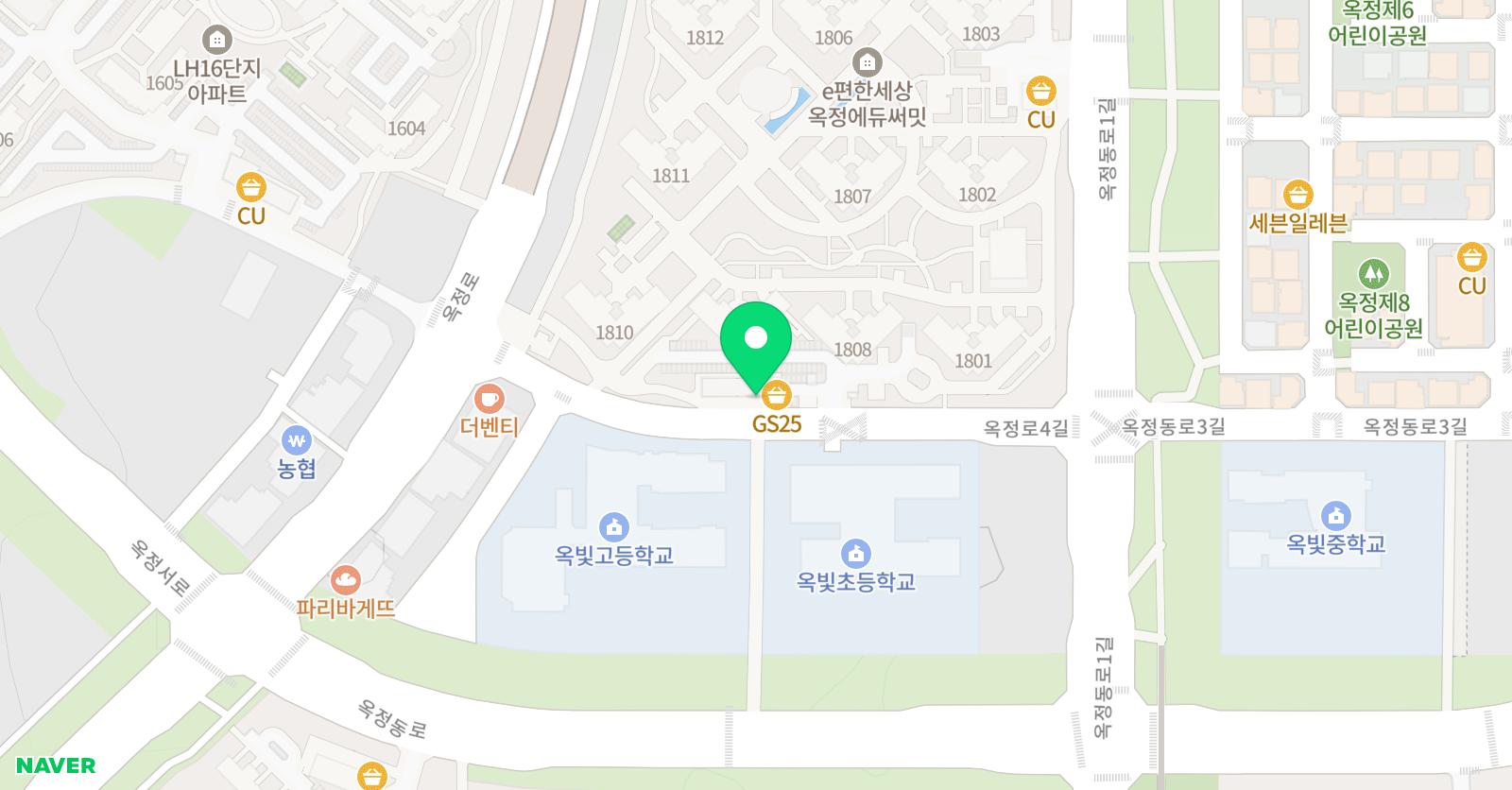 윤선생 우리집앞영어교실 옥정옥빛초점 위치