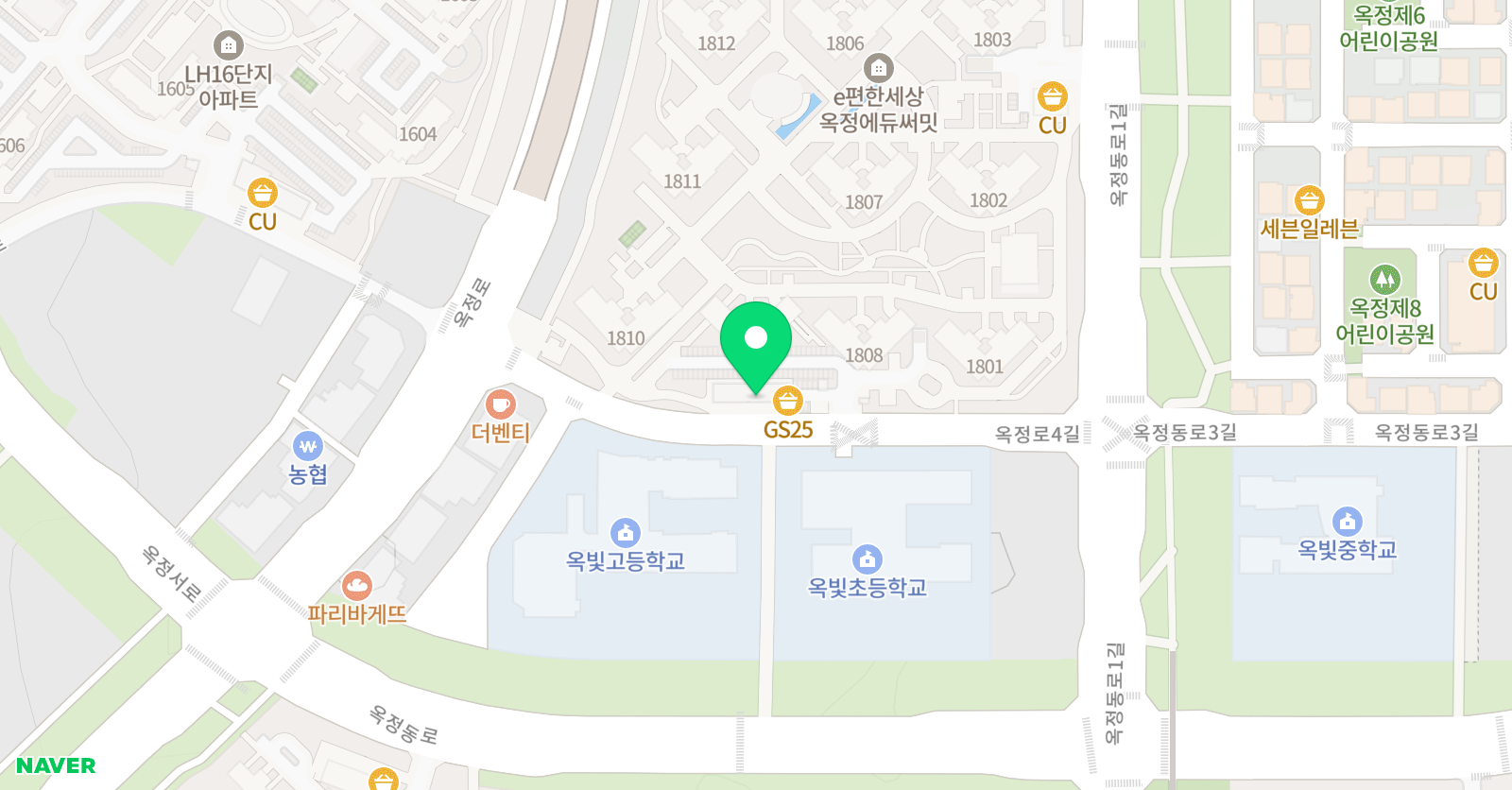 딱풀리는수학 양주옥빛초점 위치