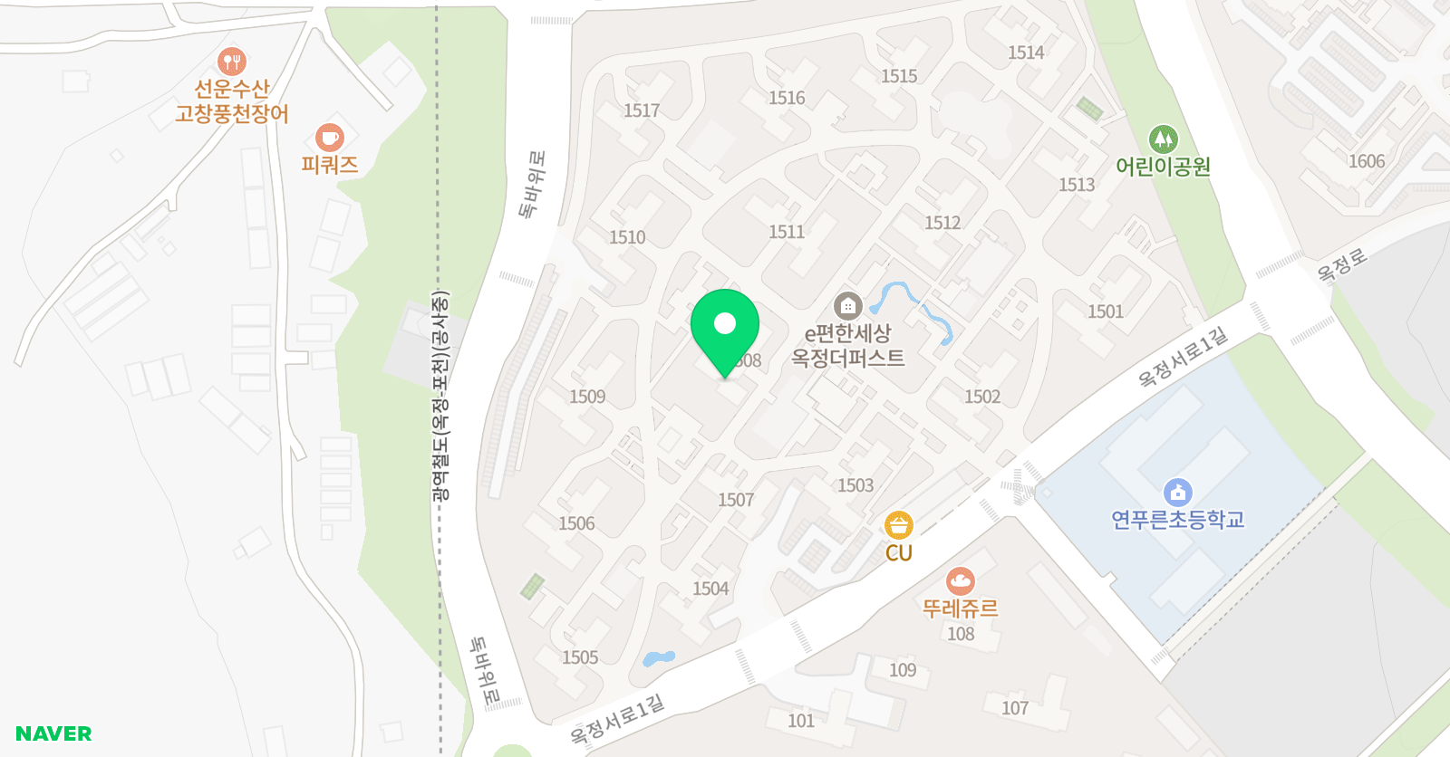 아소비 양주옥정더퍼스트점 위치