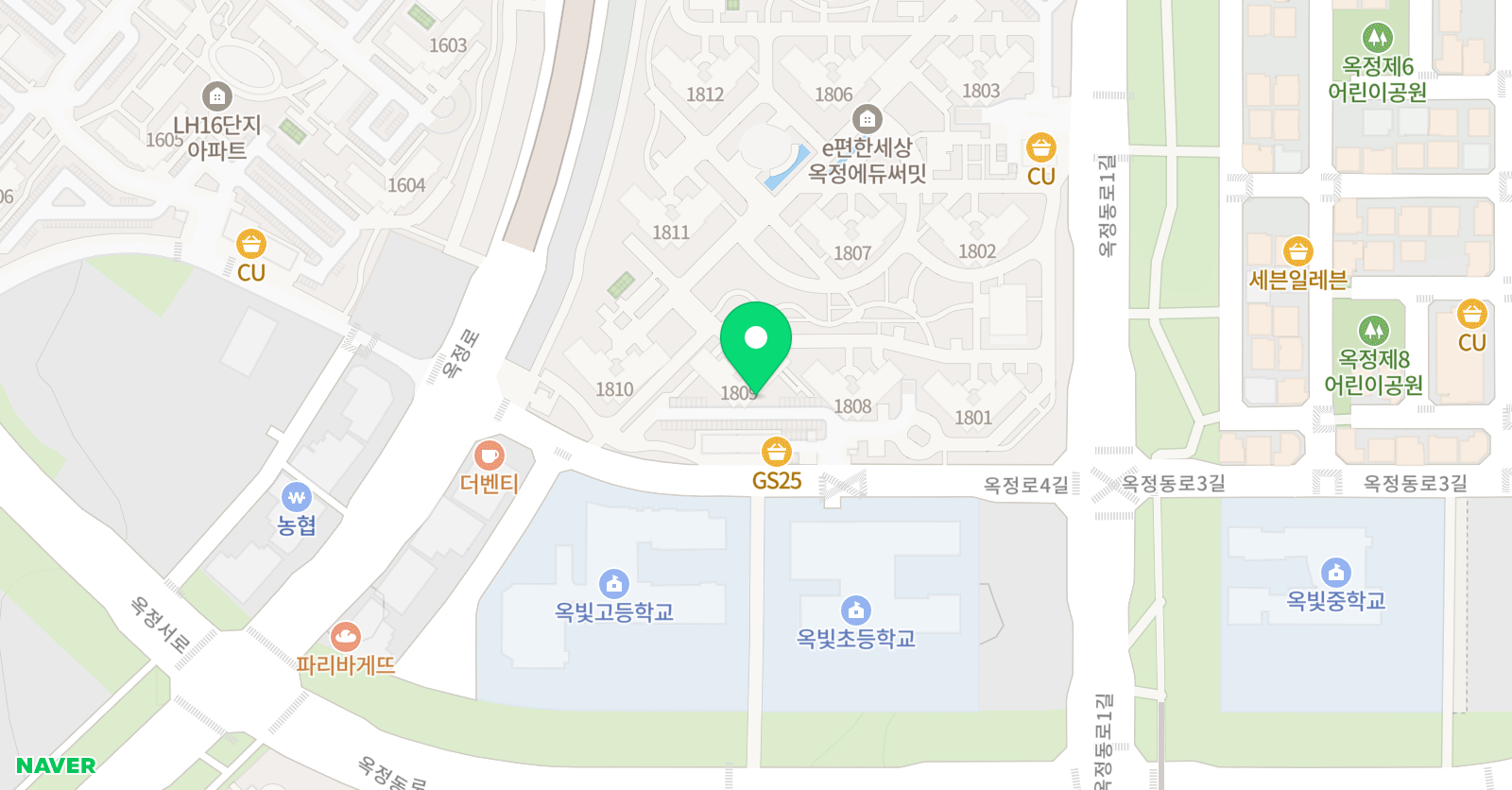 기탄 사고력교실 옥정에듀써밋점 위치