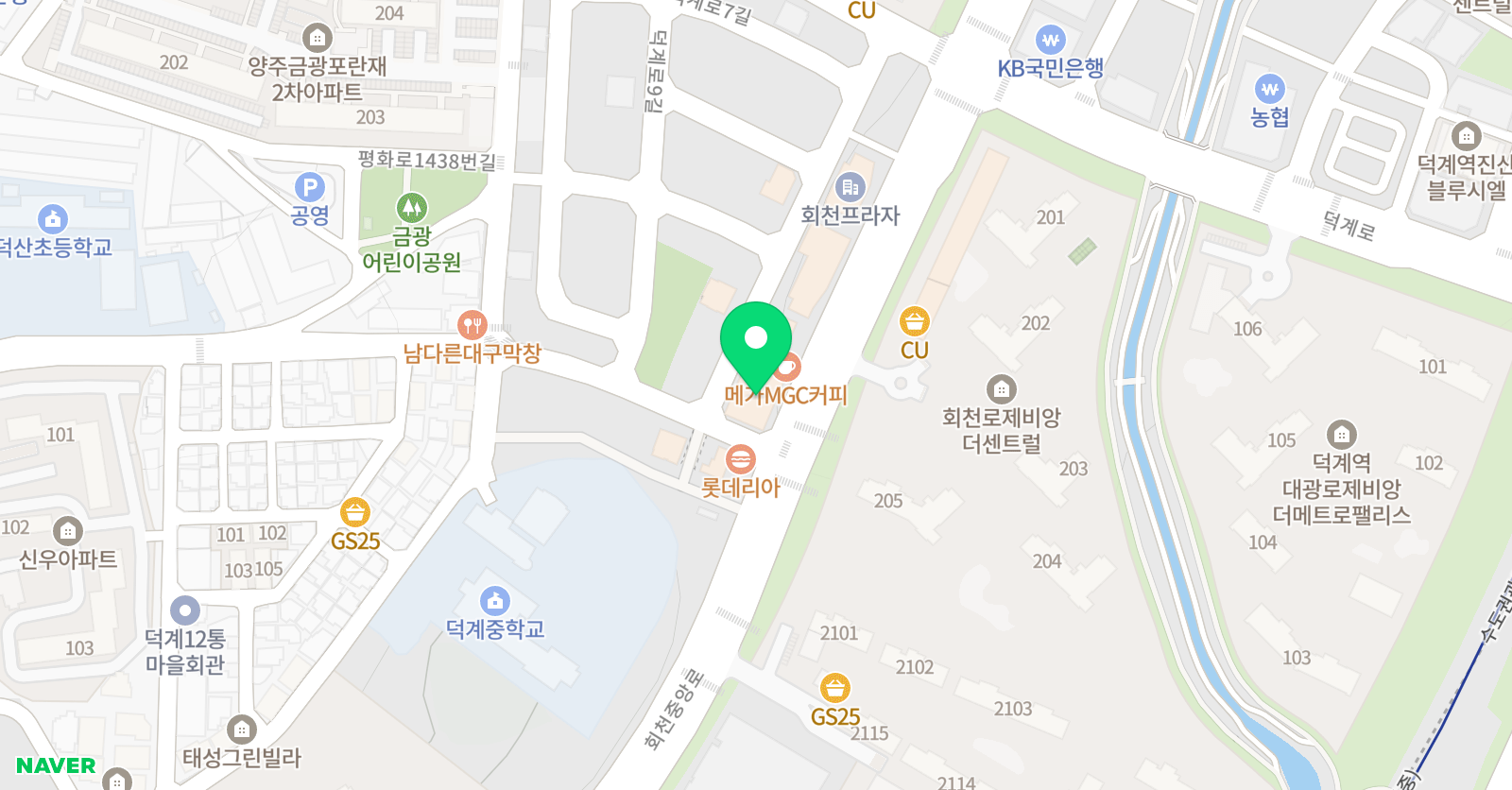 슈퍼키즈 태권도 위치