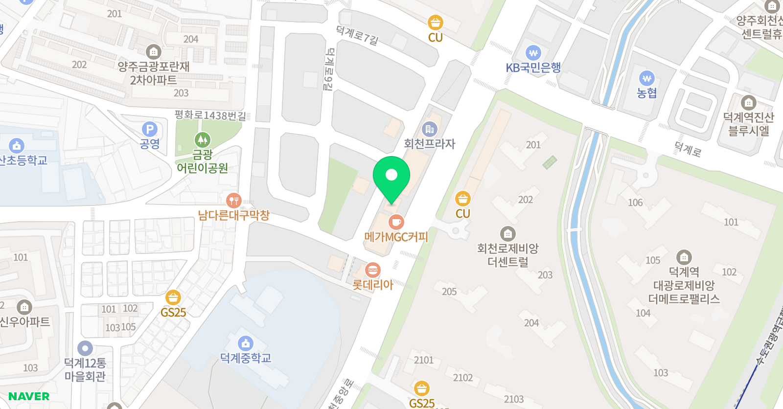 엠베스트SE 양주회천캠퍼스 위치