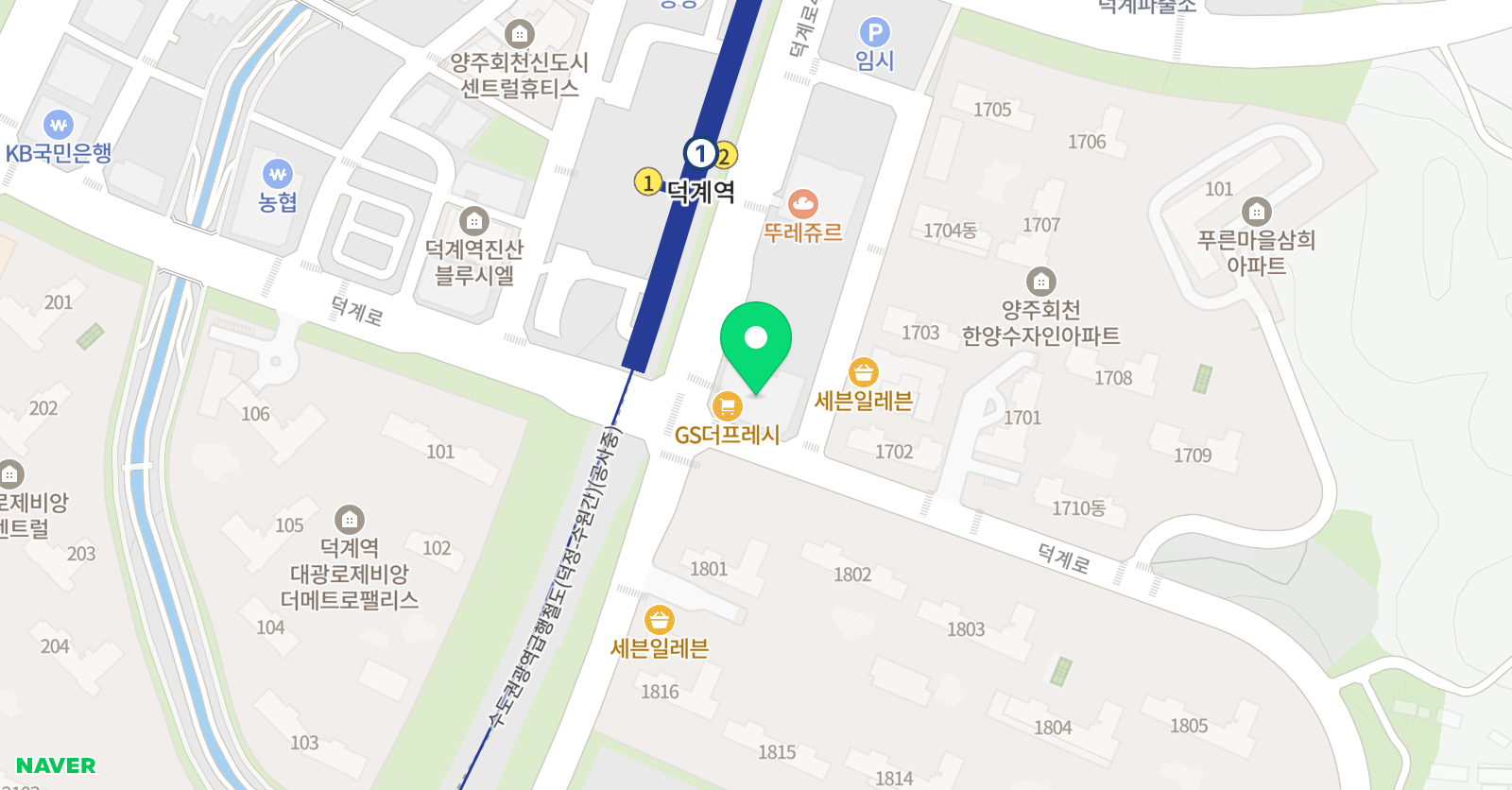 링키영어 회천한양수자인점 위치