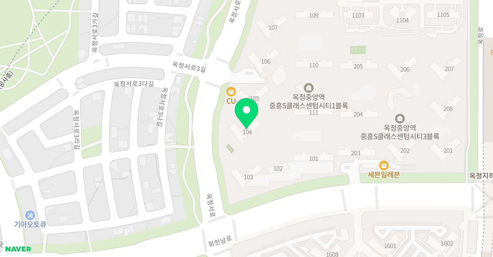 기탄사고력교실 옥정중흥 S클래스점 위치