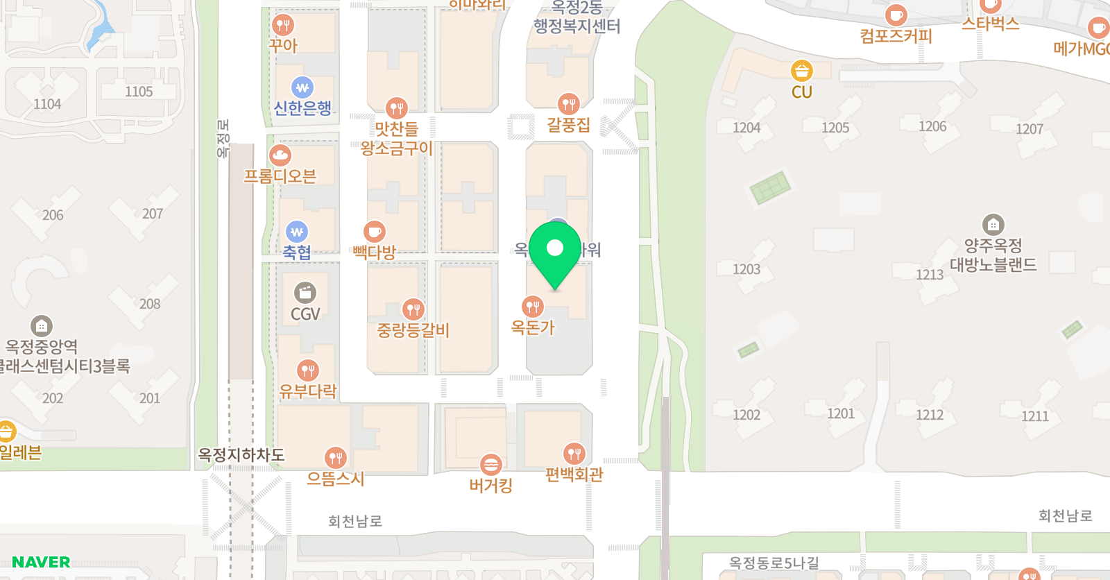 강한 수학과학학원 블랙프리미엄관 옥정캠퍼스 위치