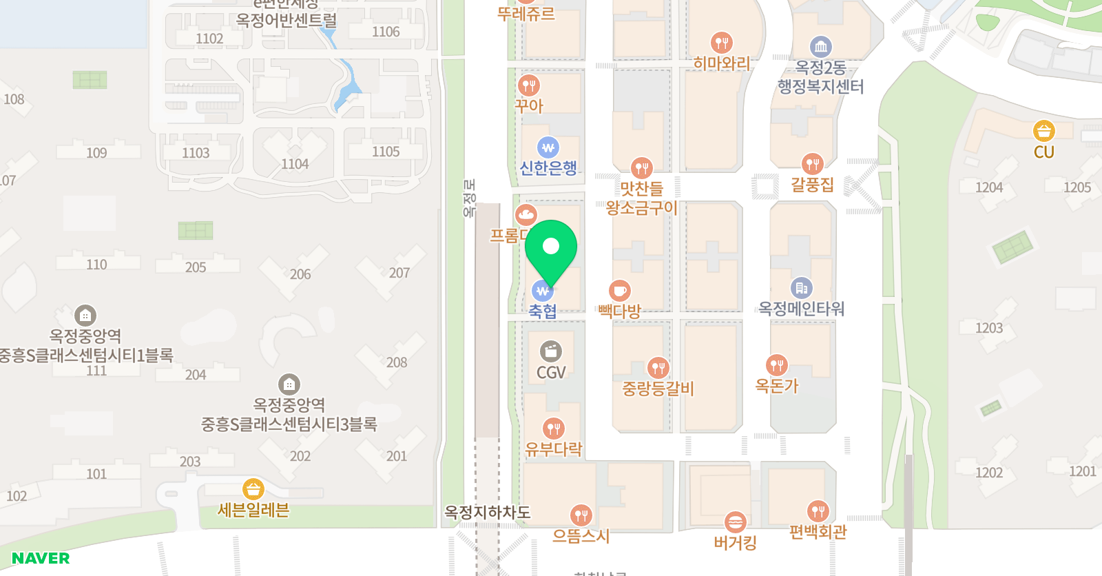 용인대청명 태권도장 위치