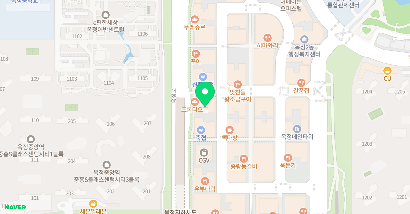 호야골프앤키즈 옥정점 위치