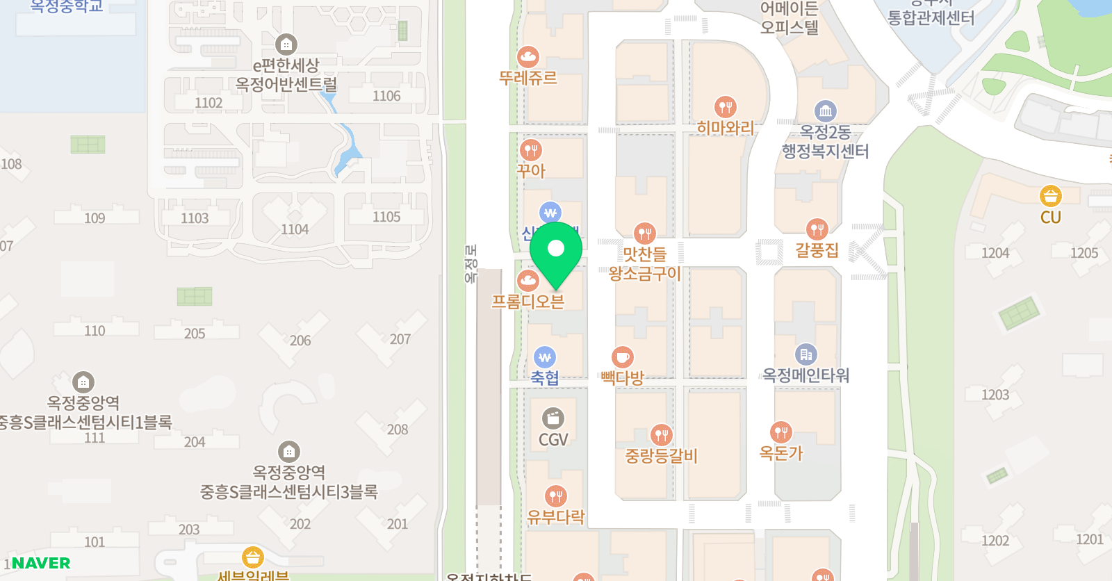 비상딱풀리는 수학학원 옥정캠퍼스학원 위치