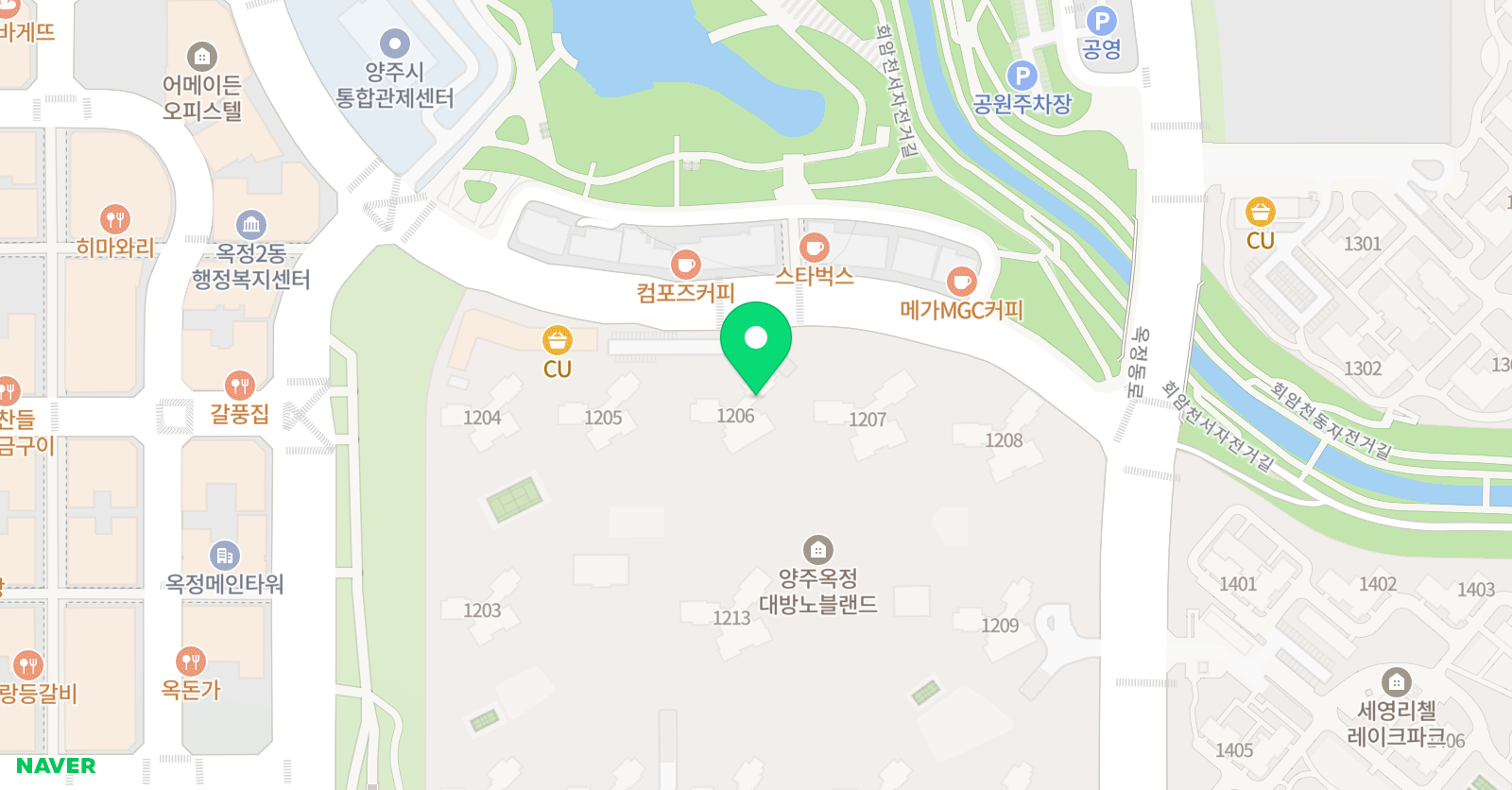 기탄 사고력교실 양주대방1차교실 위치