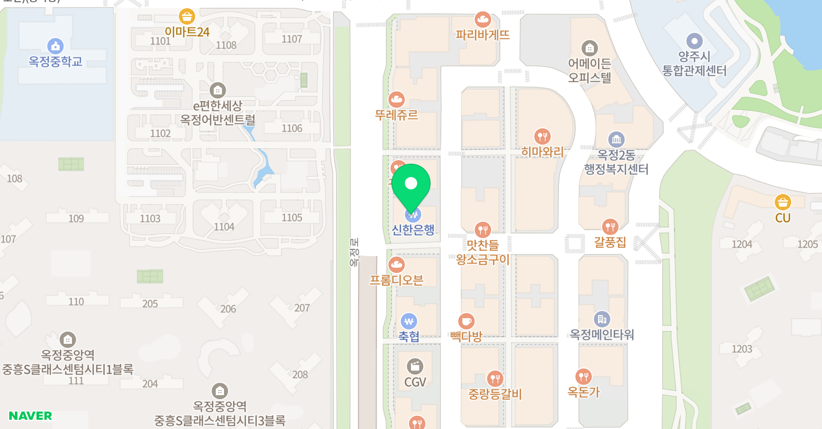 자라다 남아미술학원 양주옥정원 위치