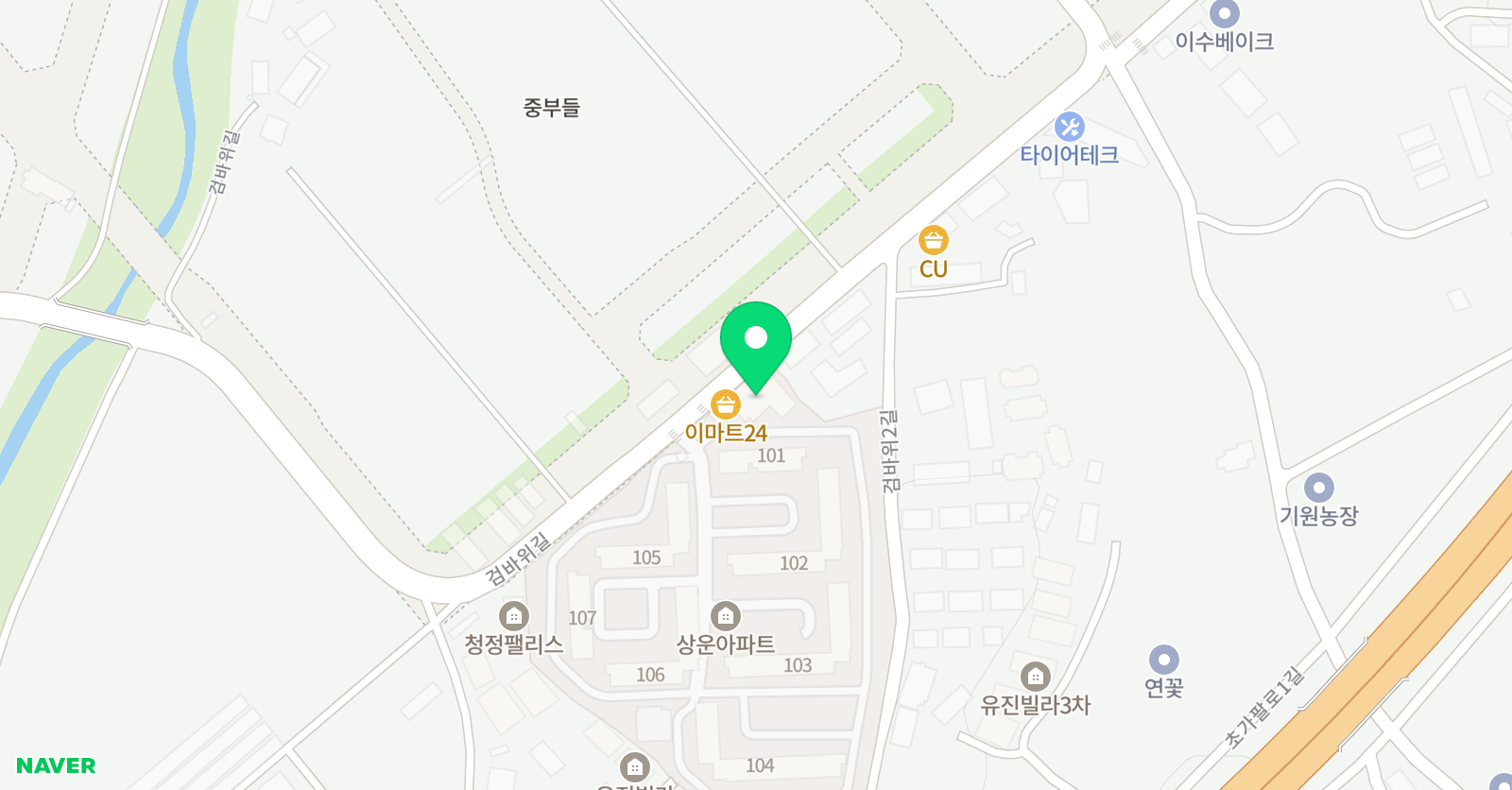 용인대석사 홍익 태권도 위치
