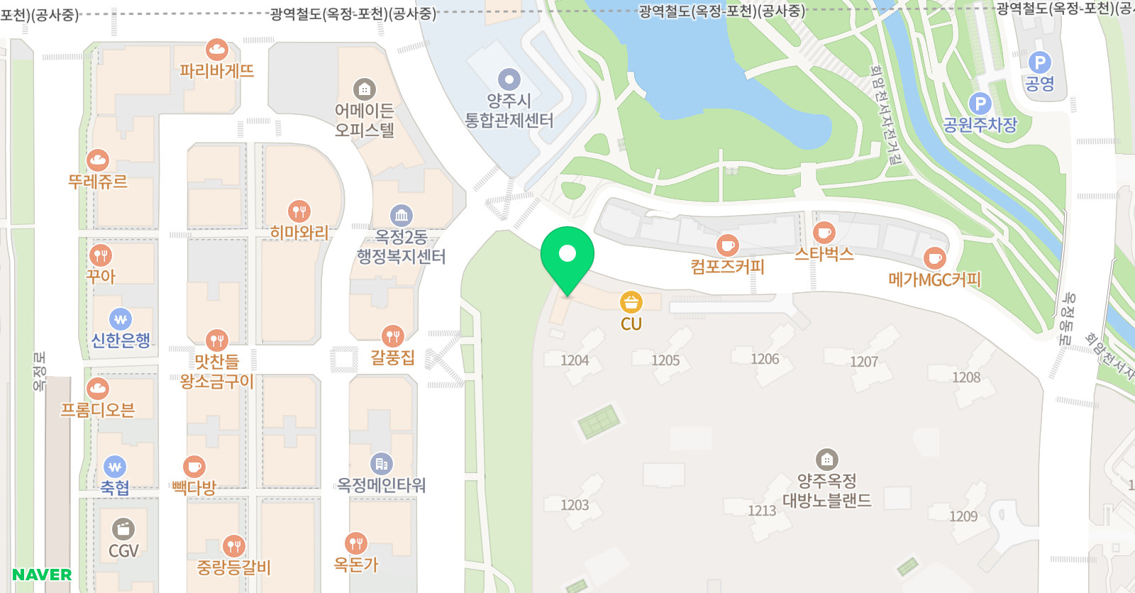 삼성 영어학원 옥정대방학원 위치